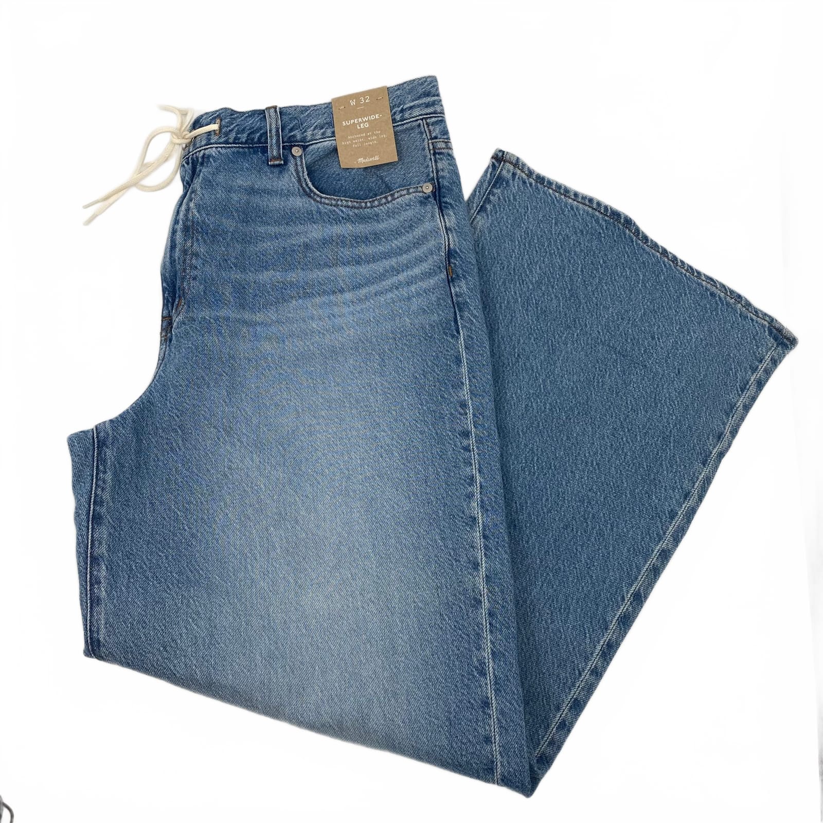 Madewell Blue Cotton-Blend Flare Jeans