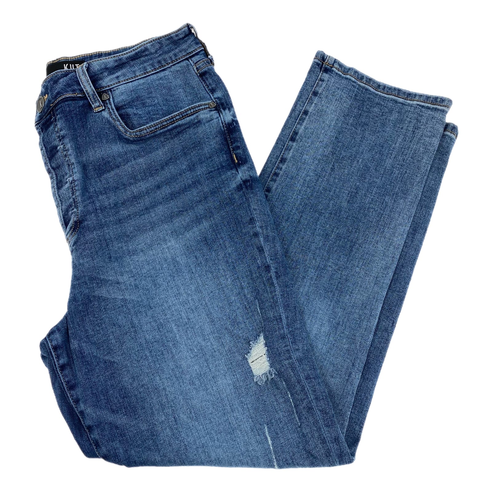 Kut from the Kloth Blue Medium Wash Straight Leg Jeans