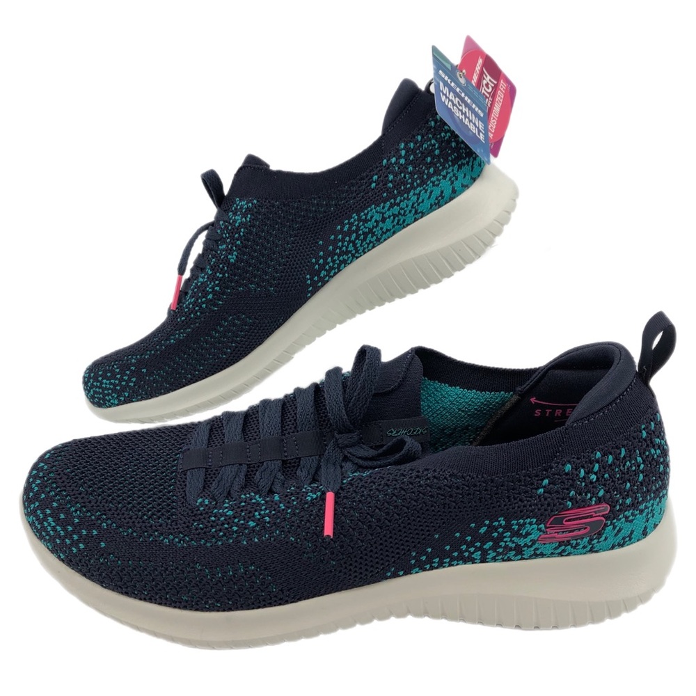 Skechers Blue Breathable Comfort Memory Foam Sneakers