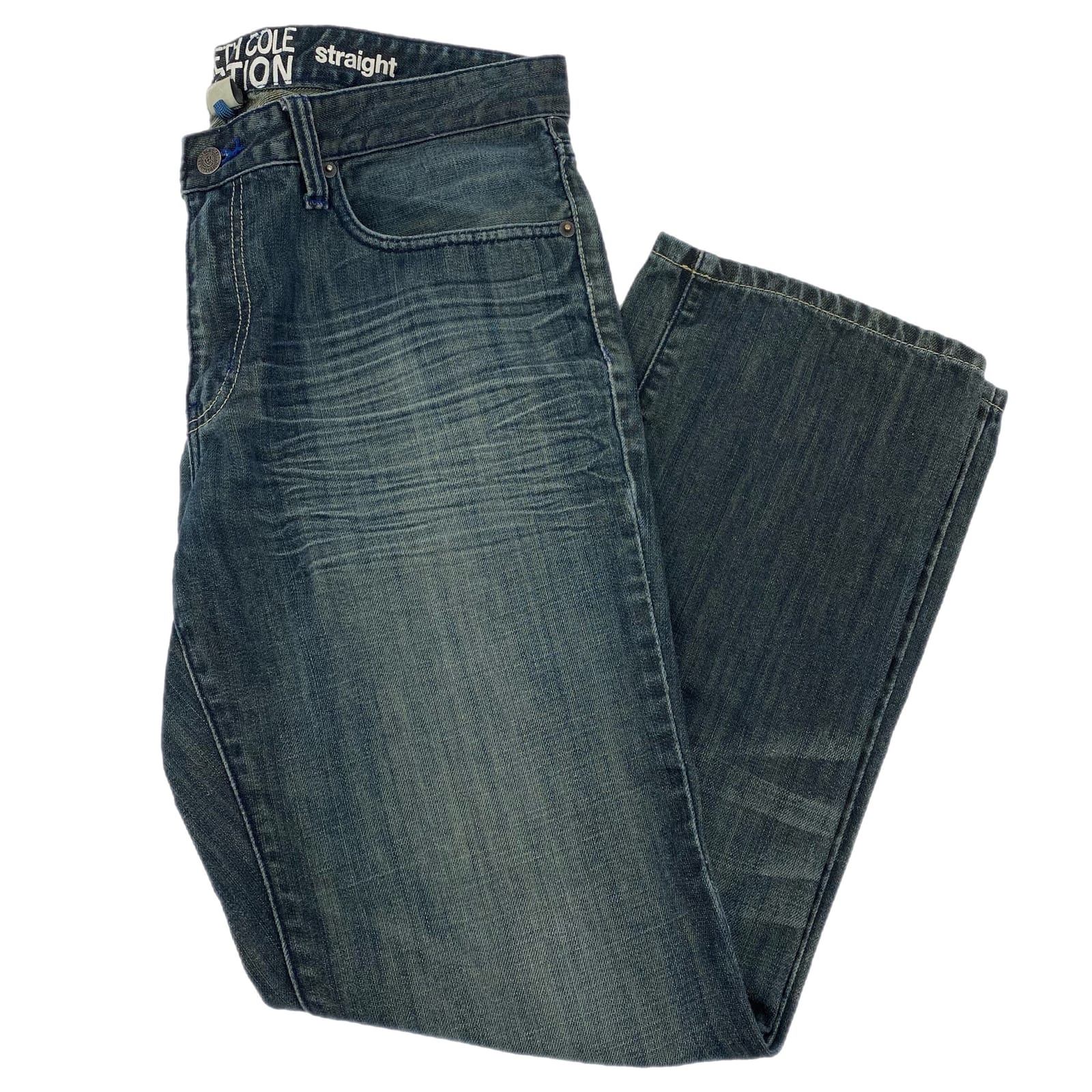 Kenneth Cole New York Blue Comfortable Classic Jeans