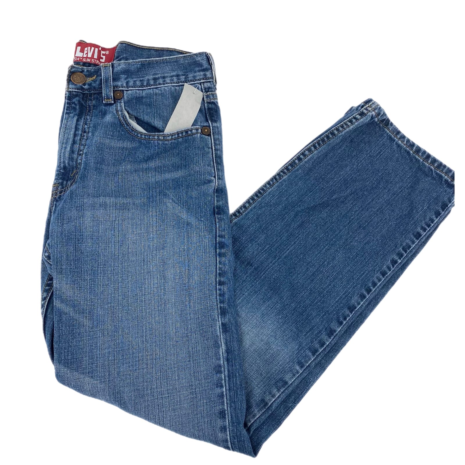 Levi's Blue Mid-Rise Straight Leg Jeans