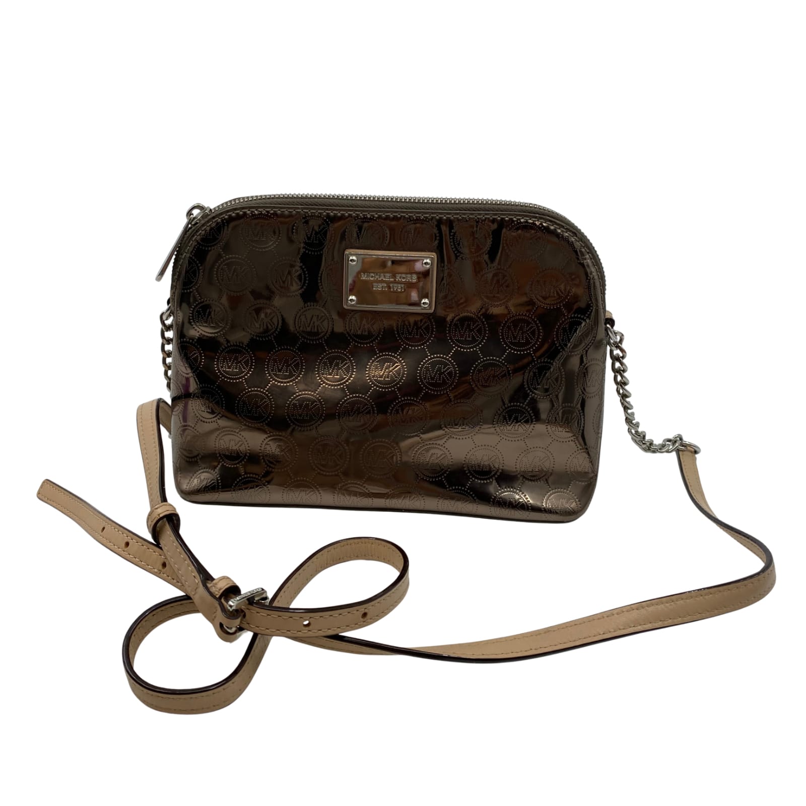 Michael Kors Gold Synthetic Crossbody Bag