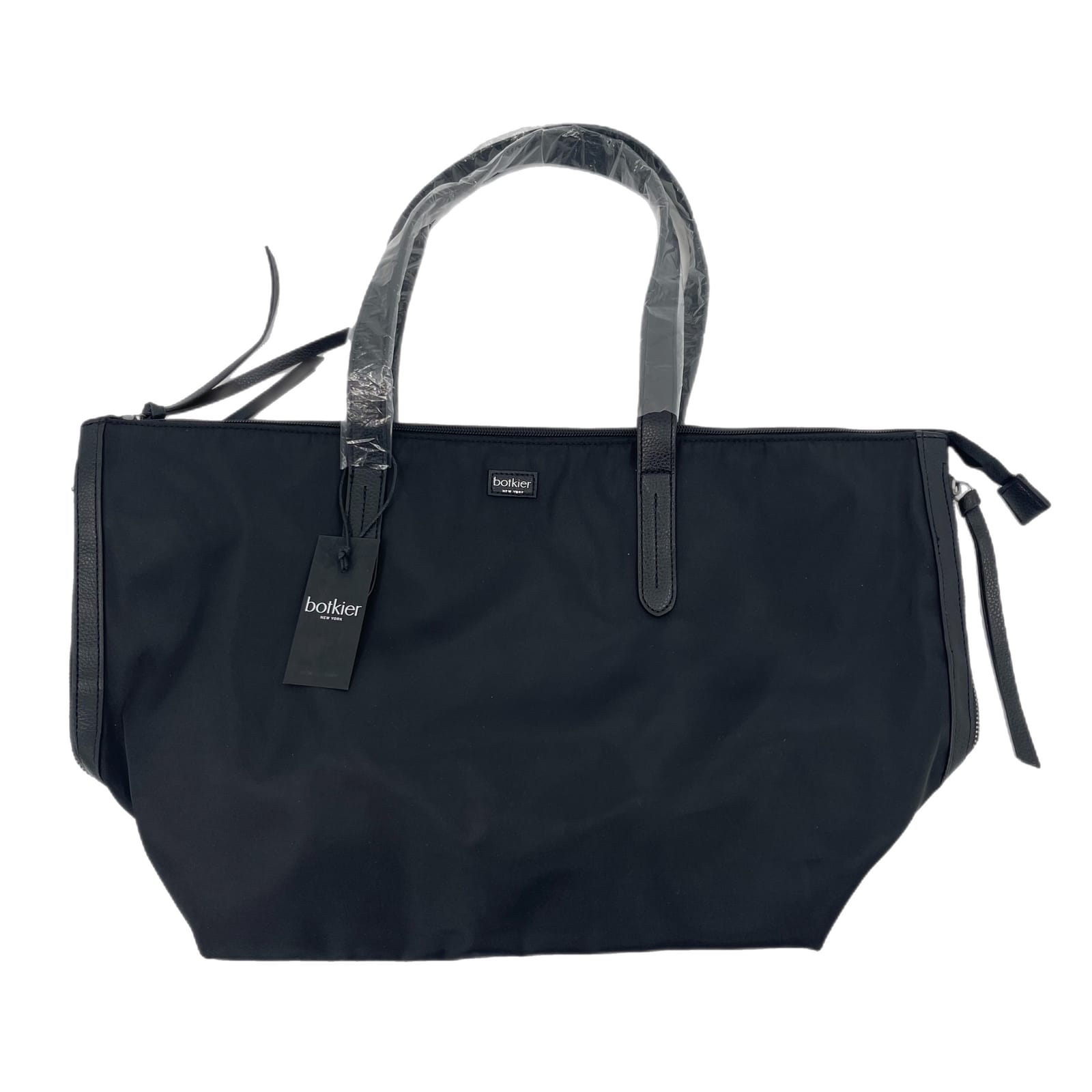 Botkier Black Zipper Accent Solid Tote