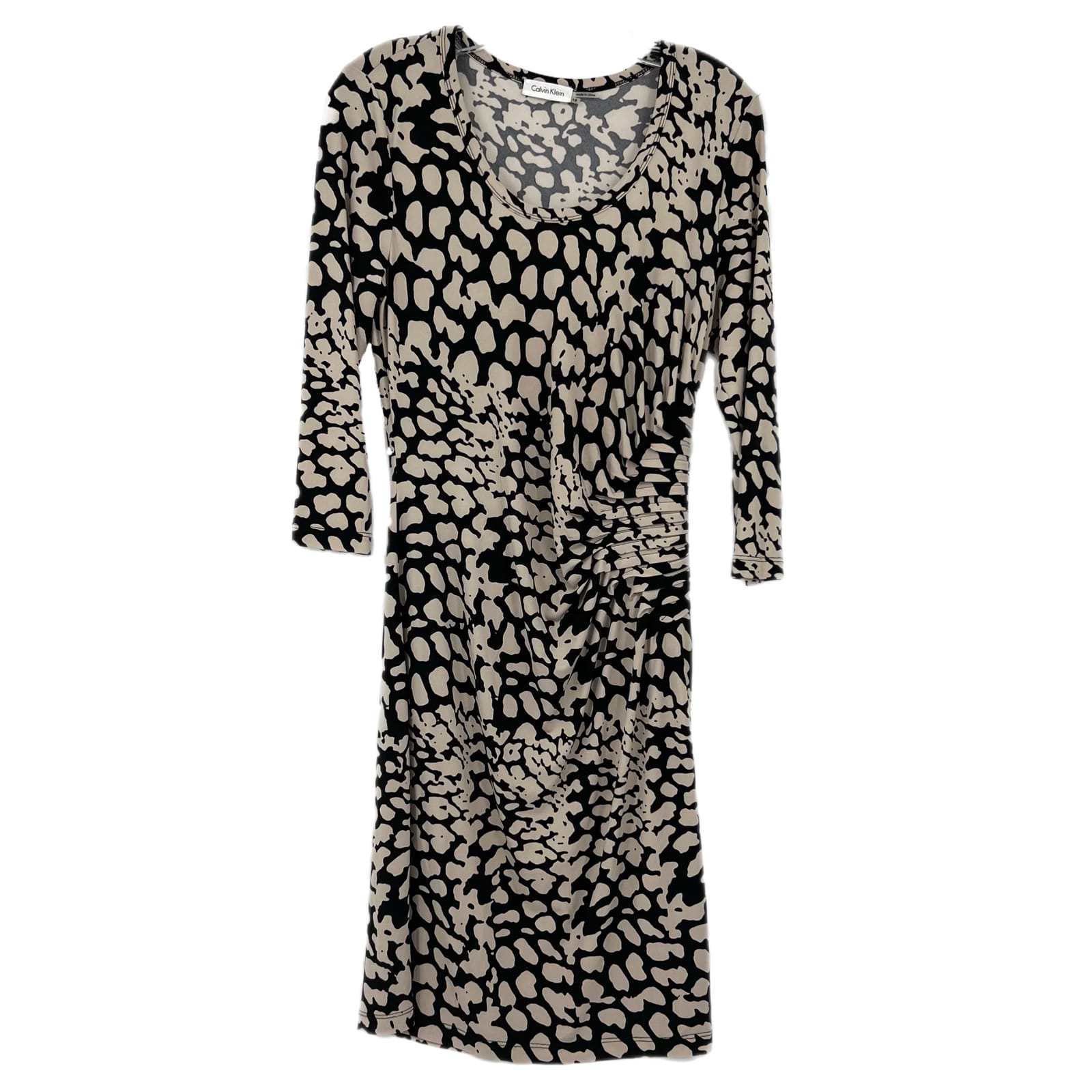 Calvin Klein Black Long Sleeve Maxi Dress