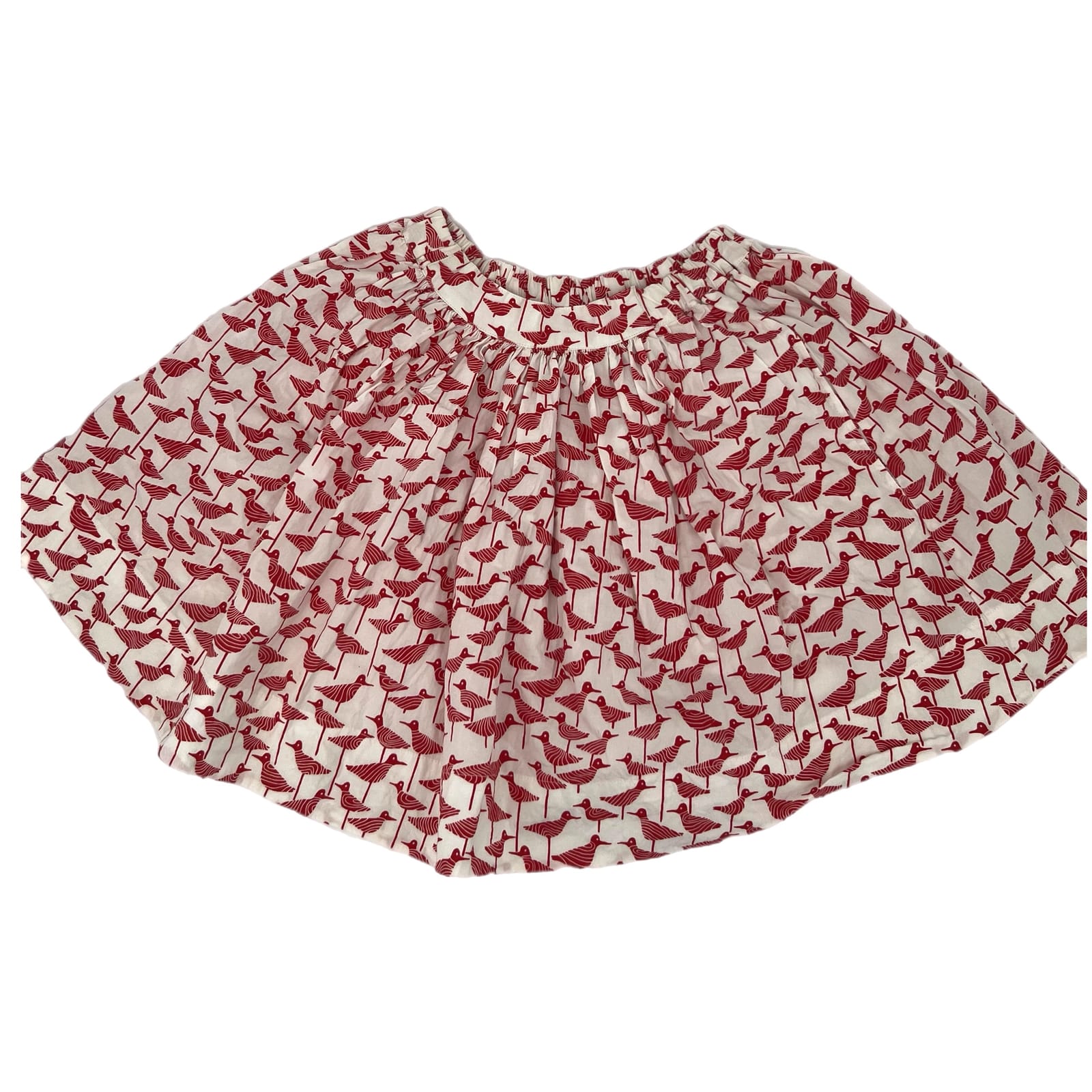 Kate Spade Red Bird Print Mini Skirt