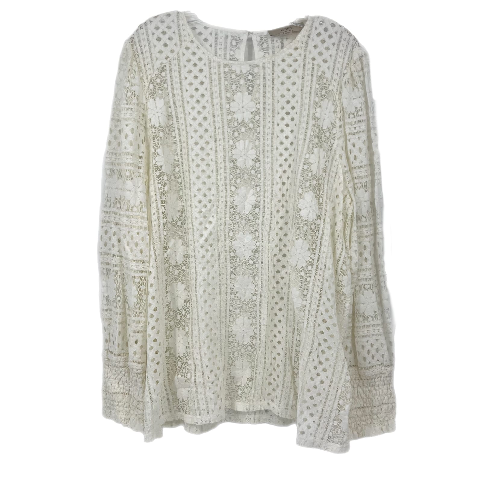 LOFT Cream Lace Blouse