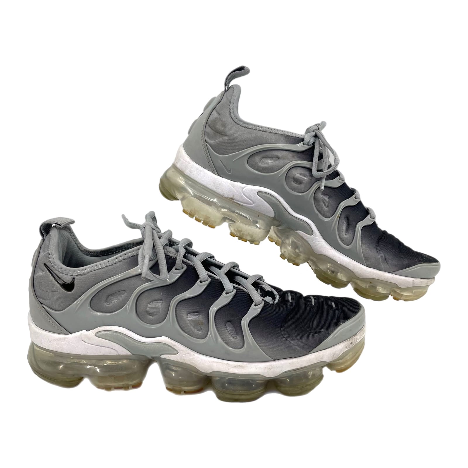 Nike Gray/Black Ombré Air Vapor Max Plus Athletic Shoes
