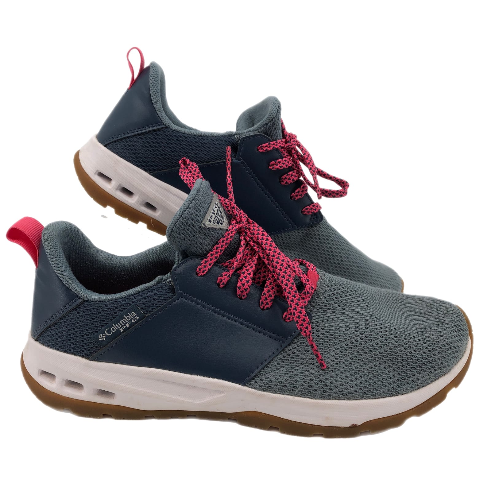 Columbia Blue-Pink Athletic Sneakers