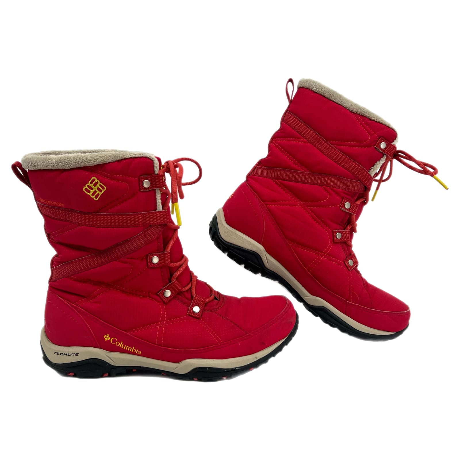 Columbia Red Waterproof Snow Boots