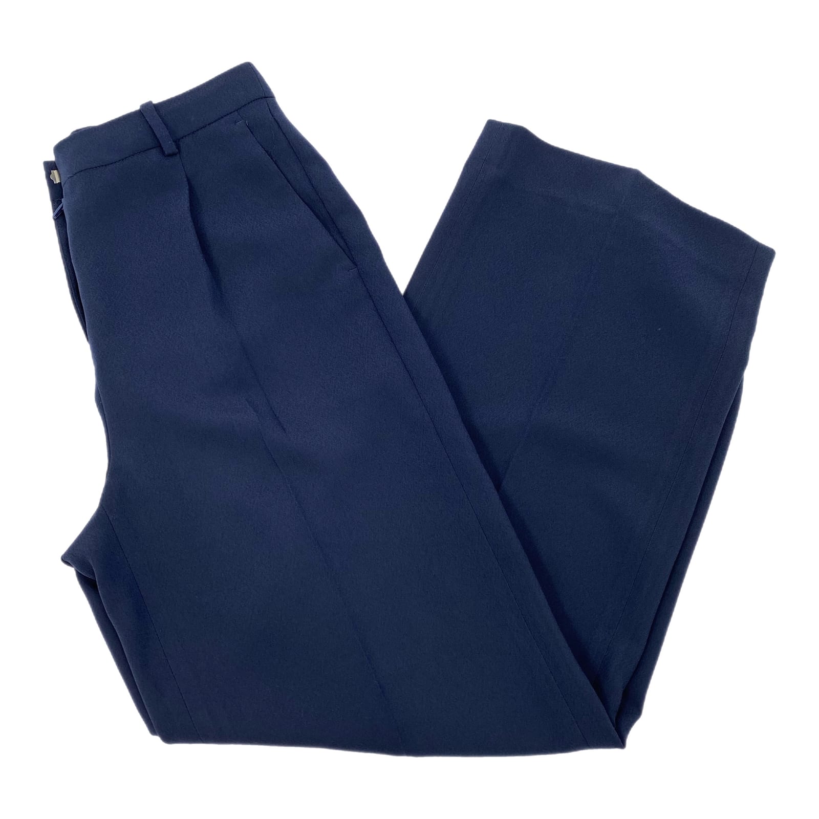 J. Crew Navy Blue Essential Wide Leg Trousers