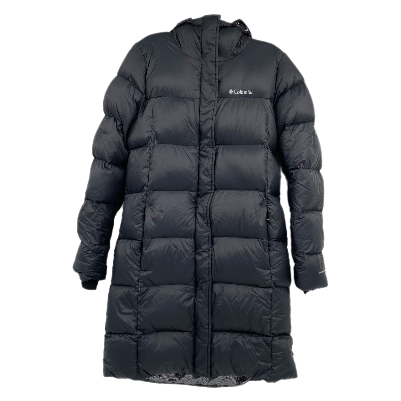 Columbia Black Mid-Length Down Puffer Jacket