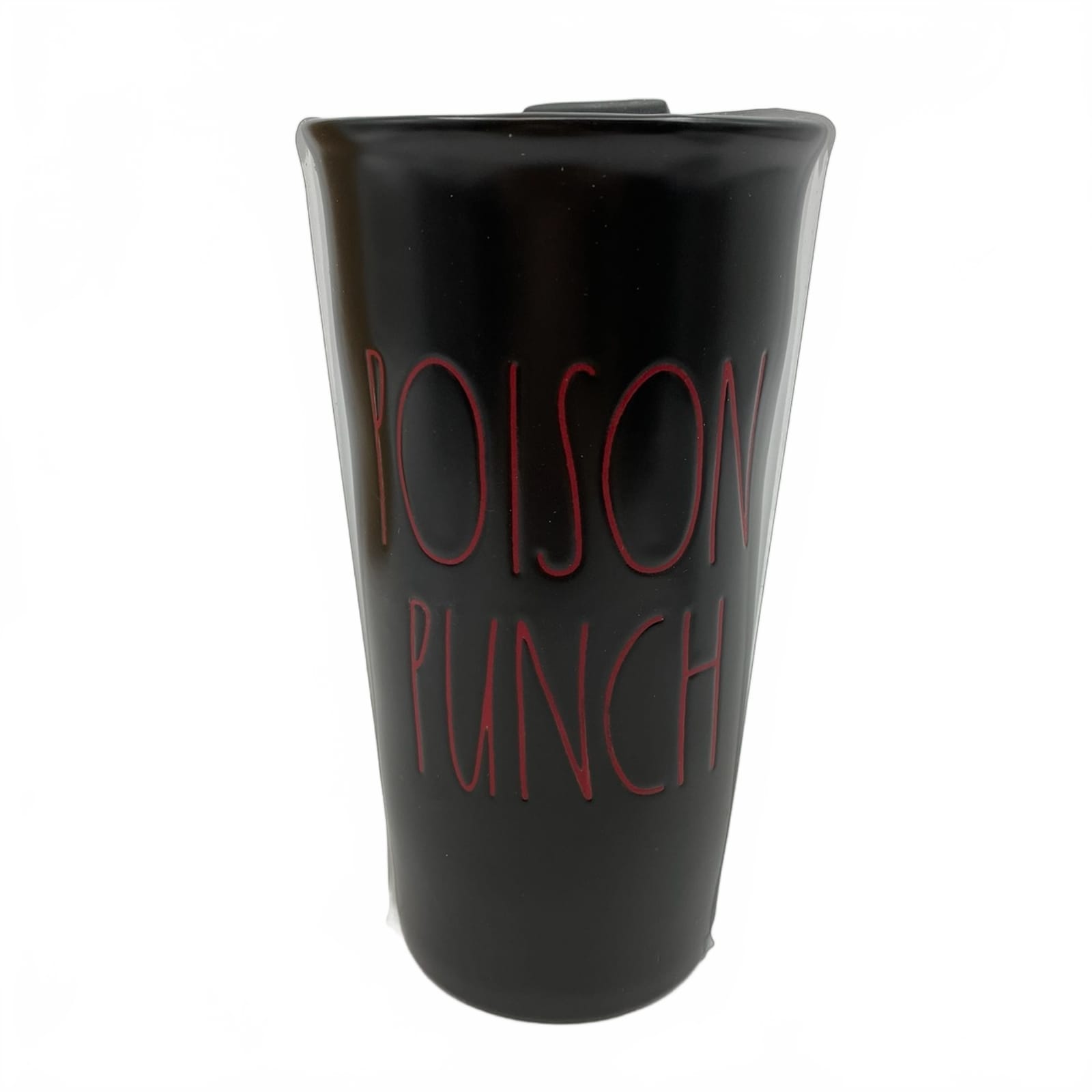 Rae Dunn Black Red Poison Punch Tumbler