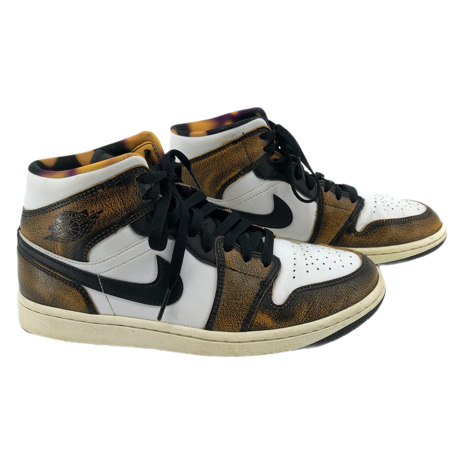 Jordan Brown White Athletic Sneakers