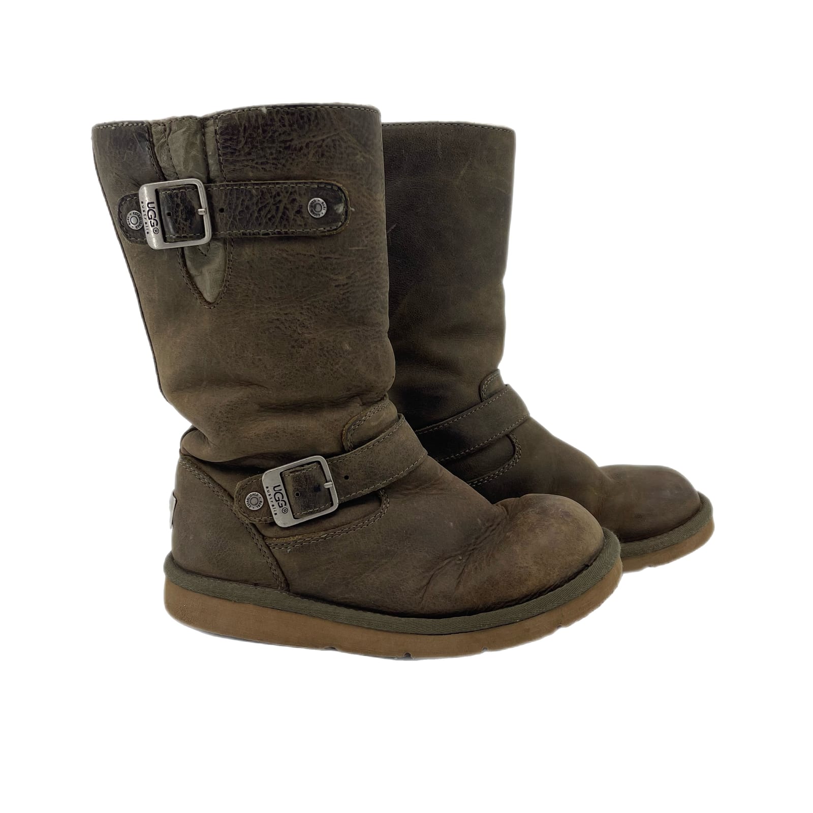 UGG Brown Leather Winter & Rain Boots