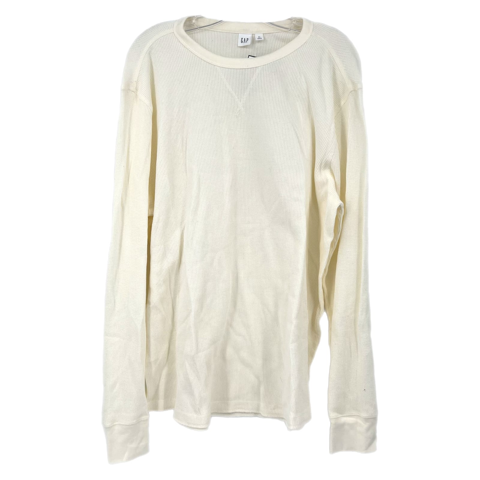 GAP Cream Waffle Knit Long Sleeve T-Shirt