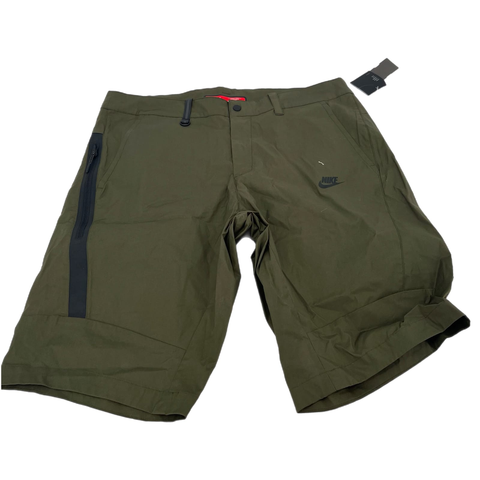 Nike Green Polyester Athletic Shorts