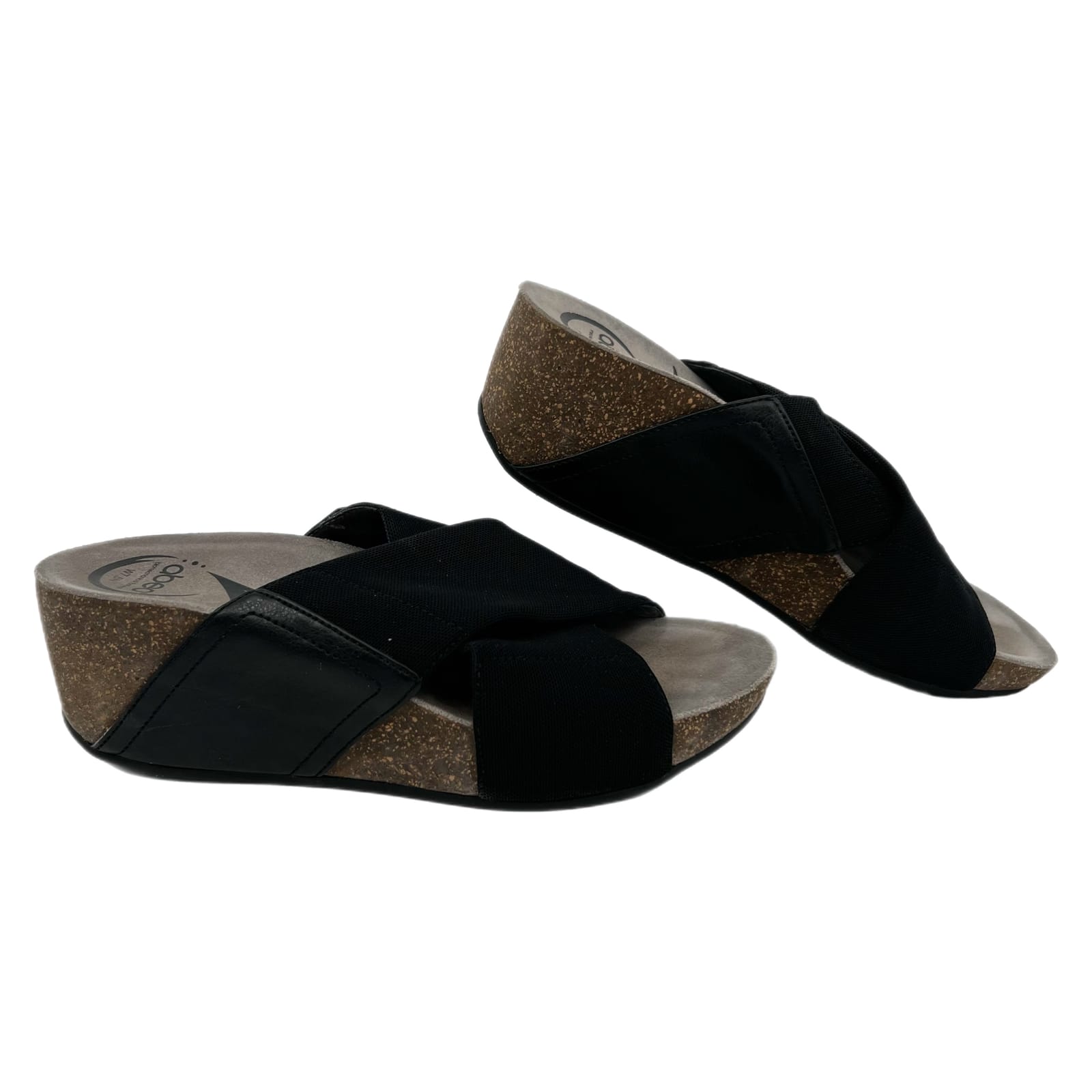 Abeo Black Unity Wedge Sandals