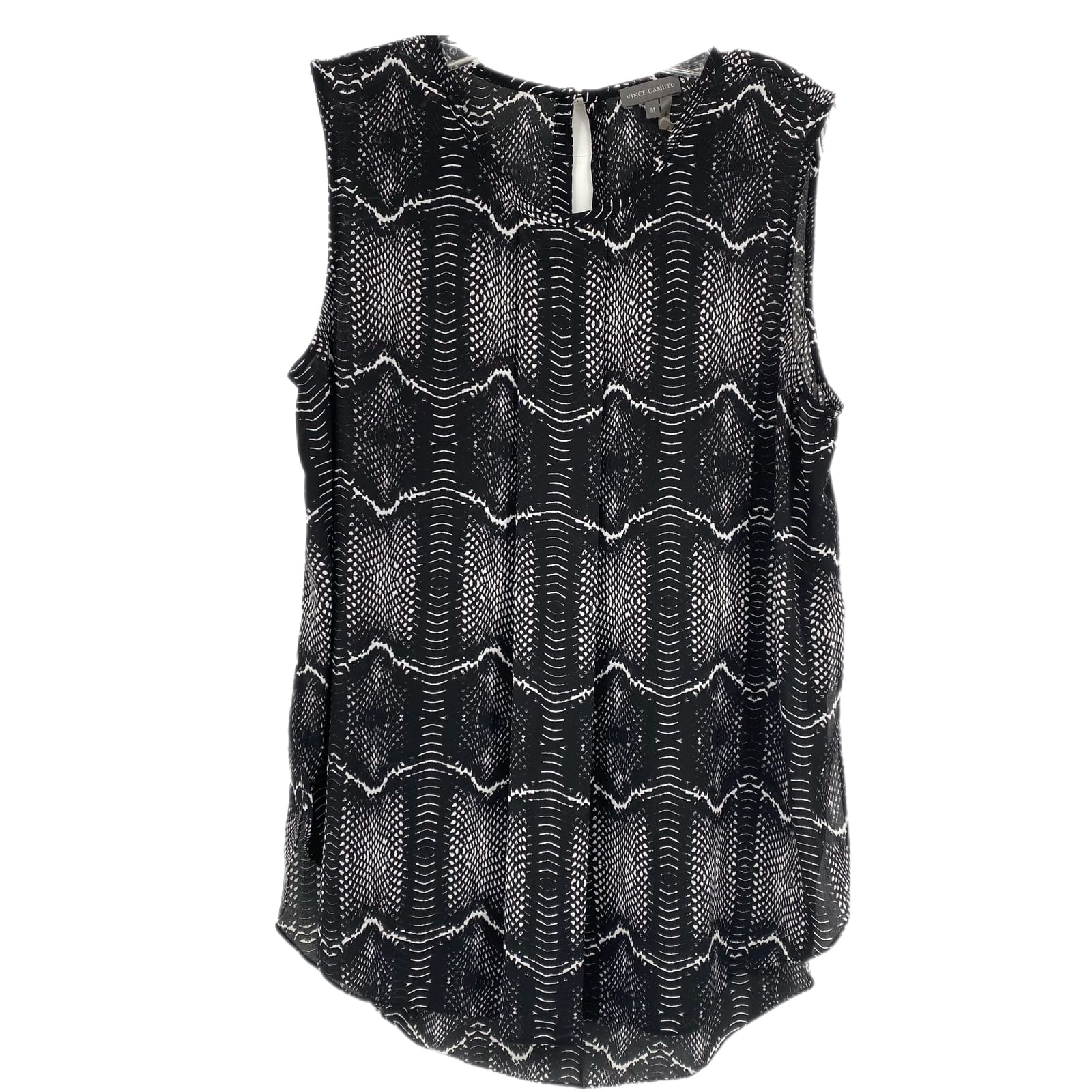 Vince Camuto Black & White Sleeveless Blouse