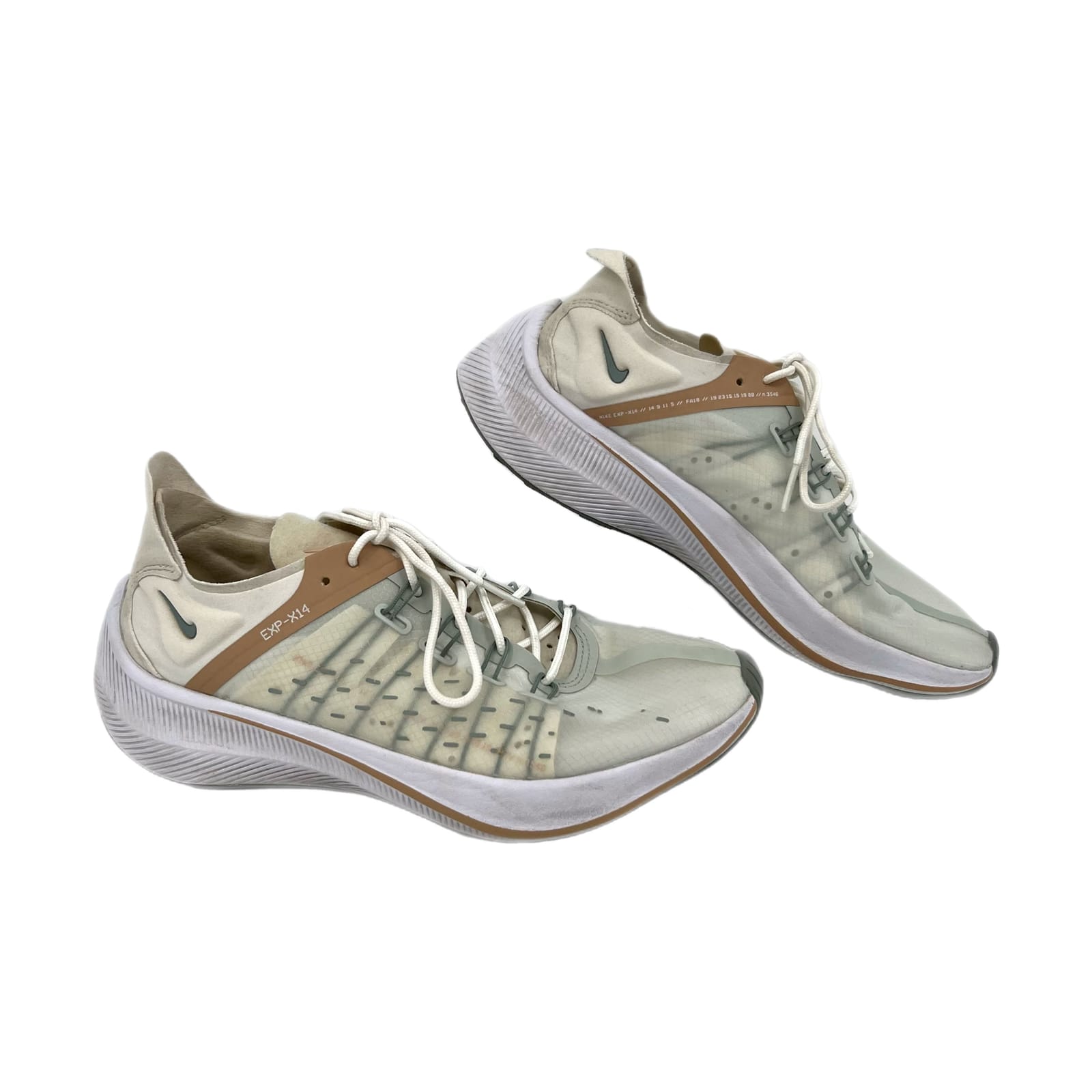 Nike Green & Cream Athletic Shoes