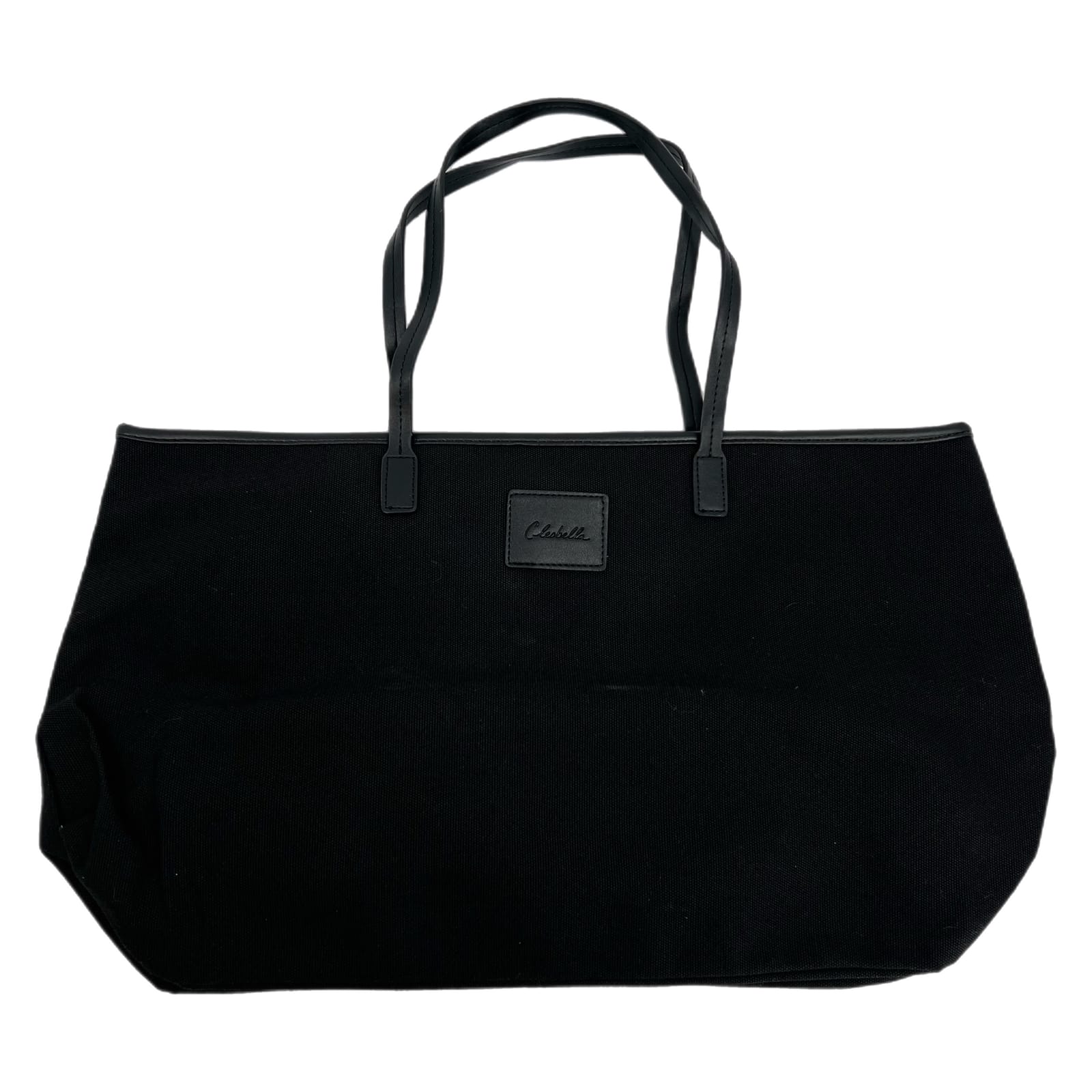 Cleobella Black Canvas Large Tote