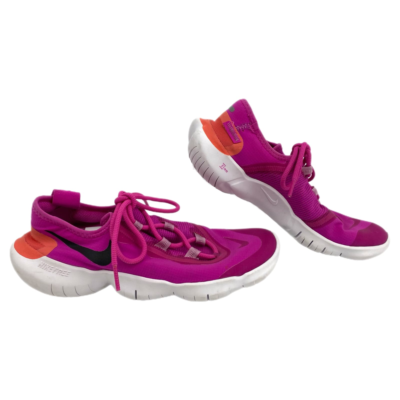 Nike Purple Orange Free Run Sneakers