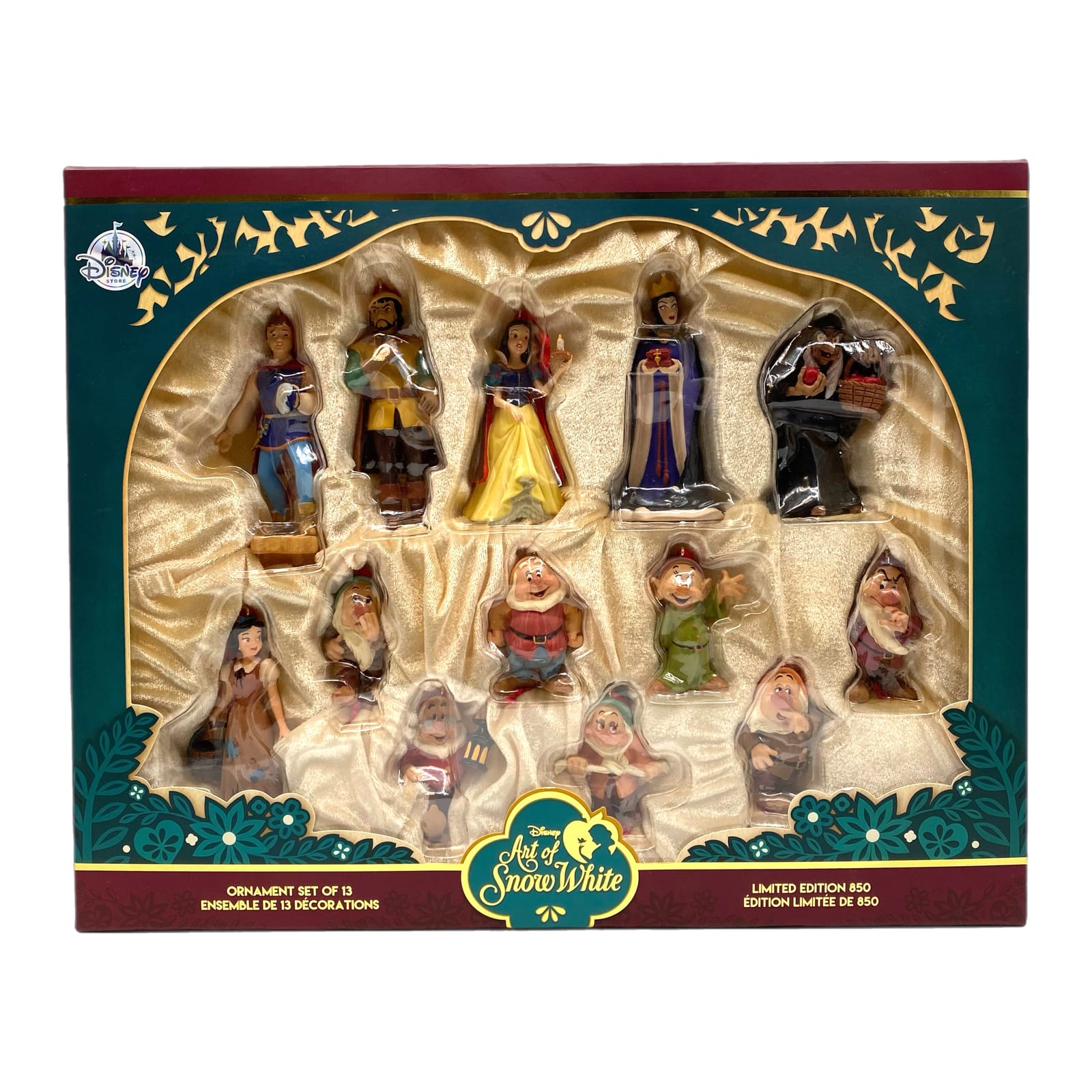 Disney Art of Snow White Limited Edition of 850 Ornament Set