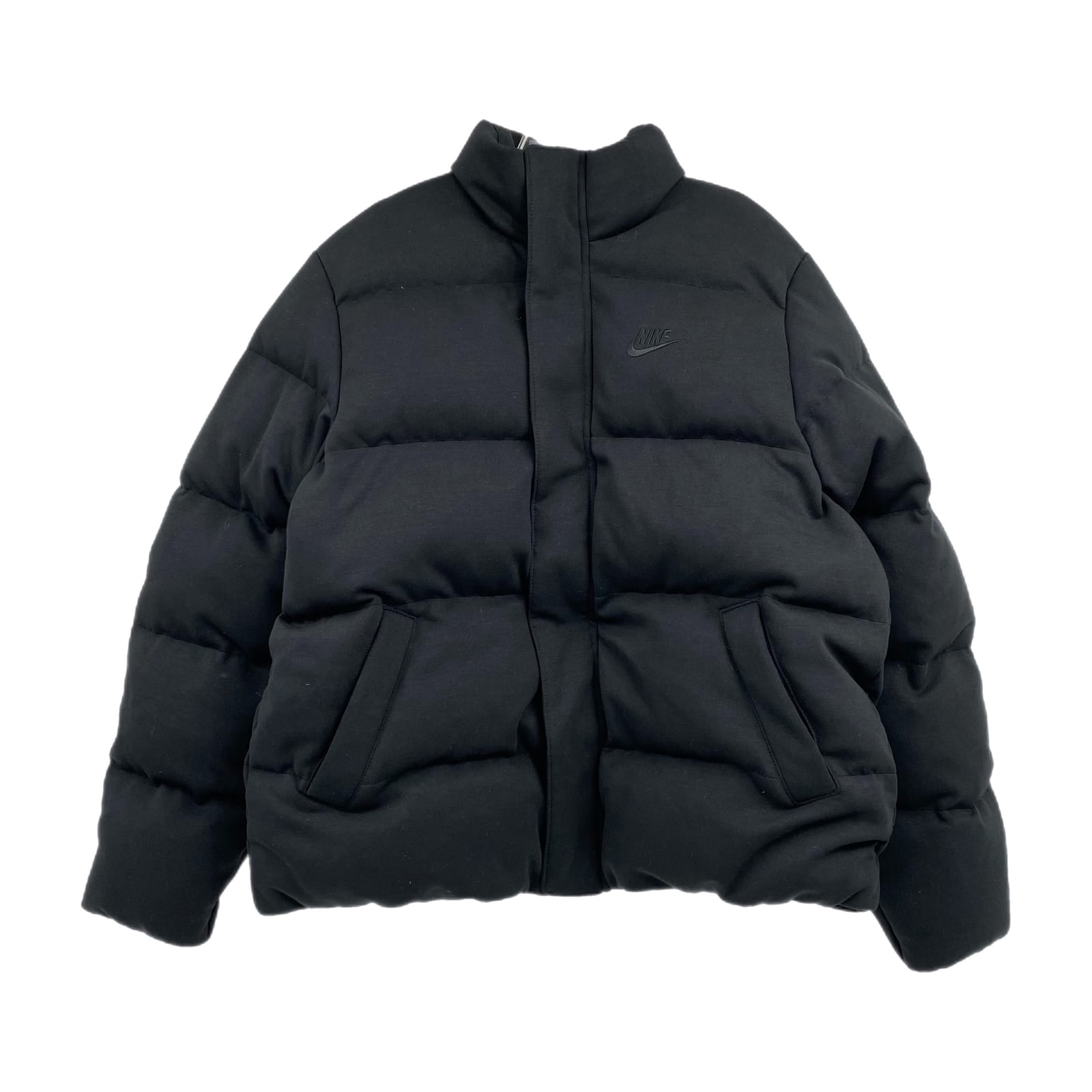 Nike Black Tech Fleece Oversized Puffer Jacket