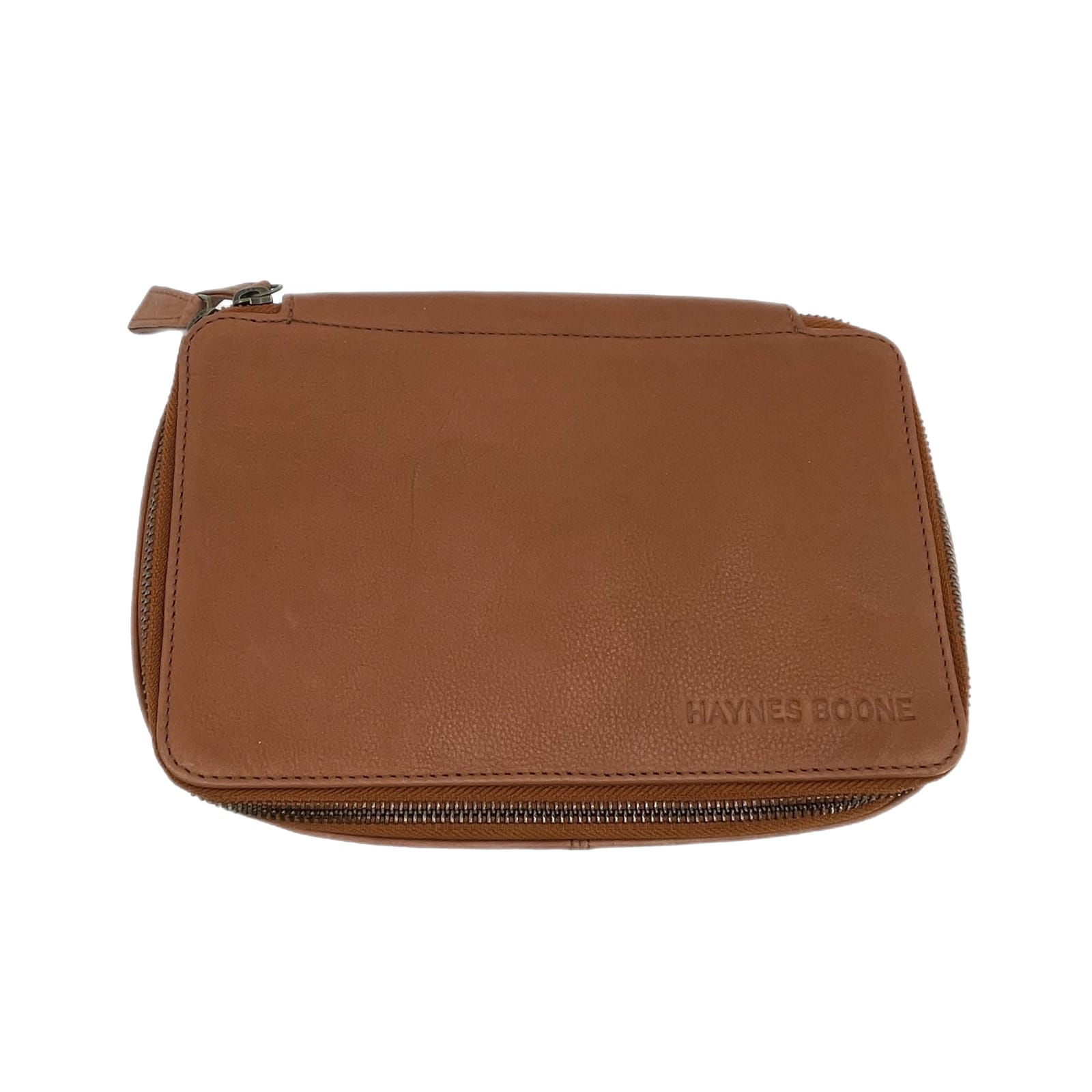 Classic Brown Leather Clutch Bag