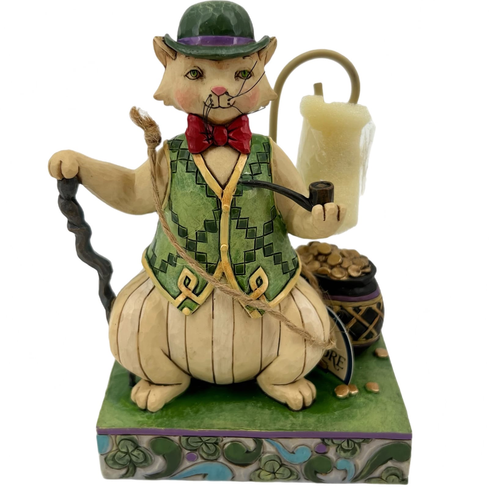 Jim Shore Heartwood Creek Charmed, To Be Sure Cat Figurine 6”