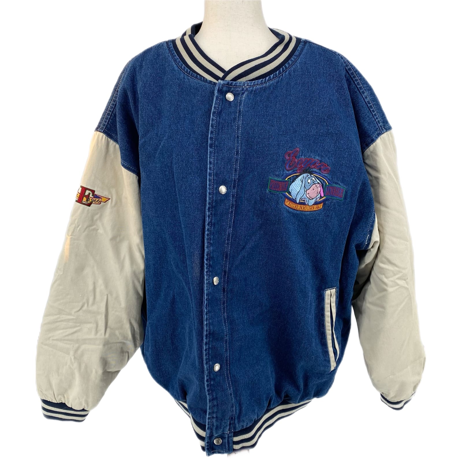 Disney Eeyore Button Up Varsity Jacket