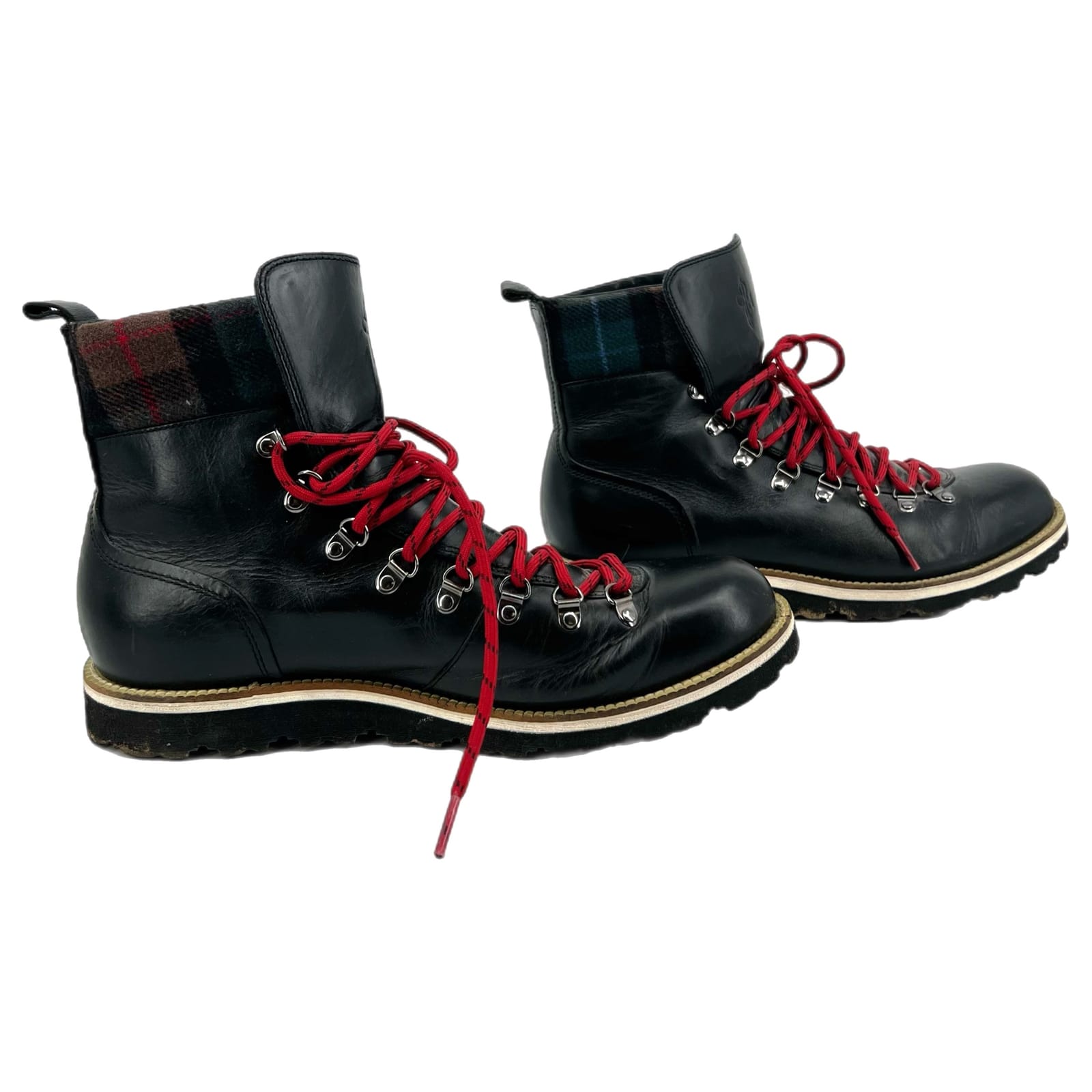 Cole Haan Brown Leather Lace Up Boots