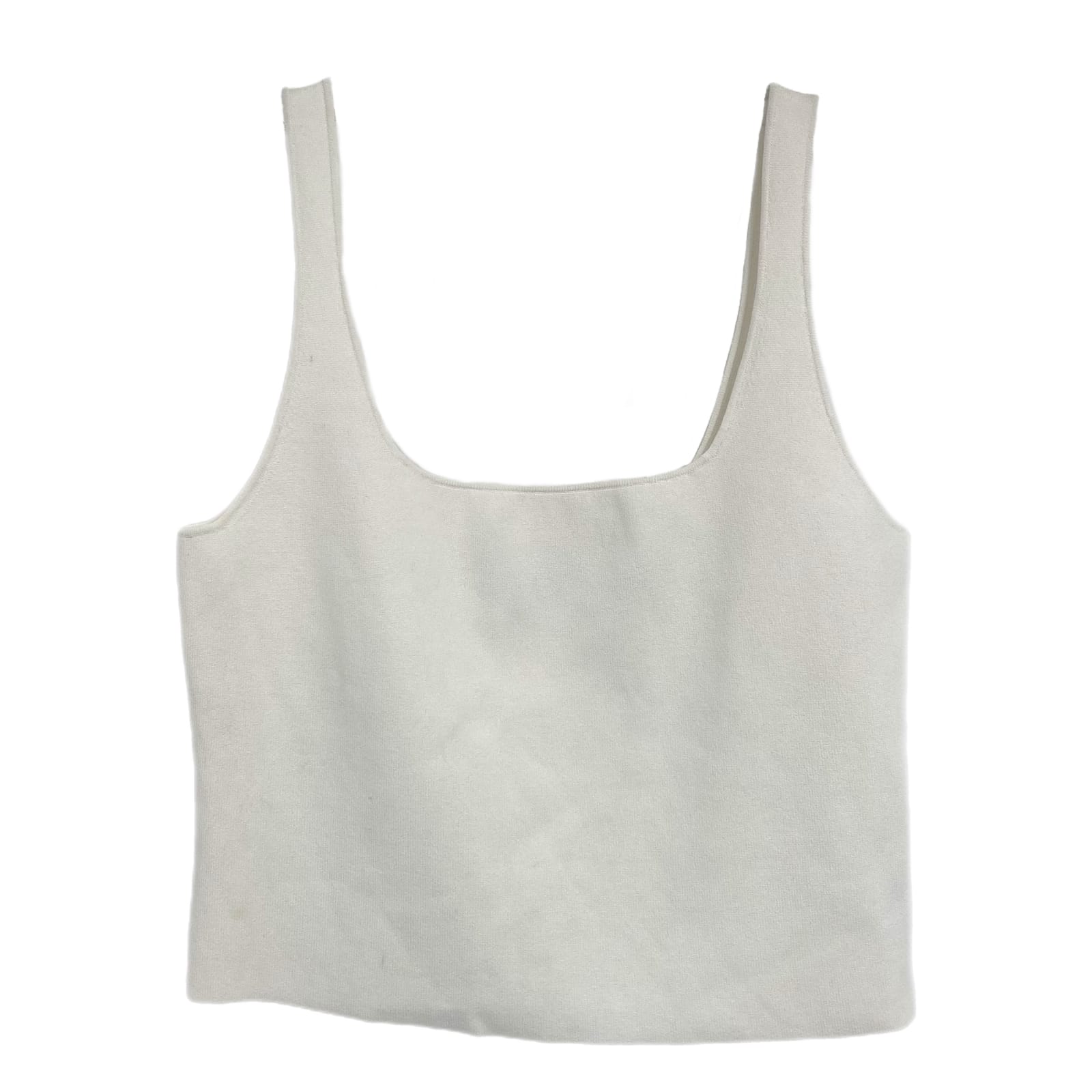 Vince White Square Neck Crop Tank