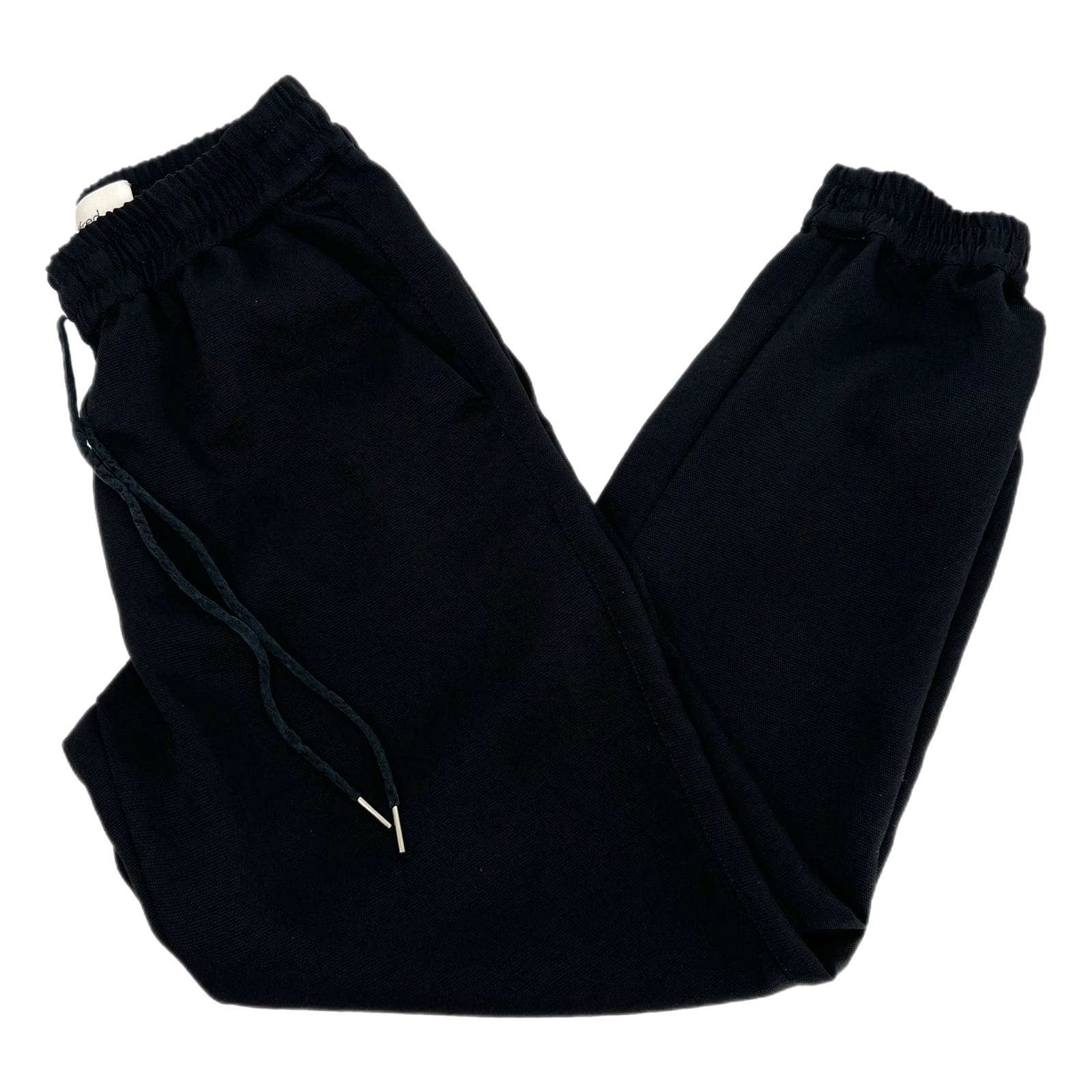 Wilfred Black Low Rise Silk Blend Jogger Pants
