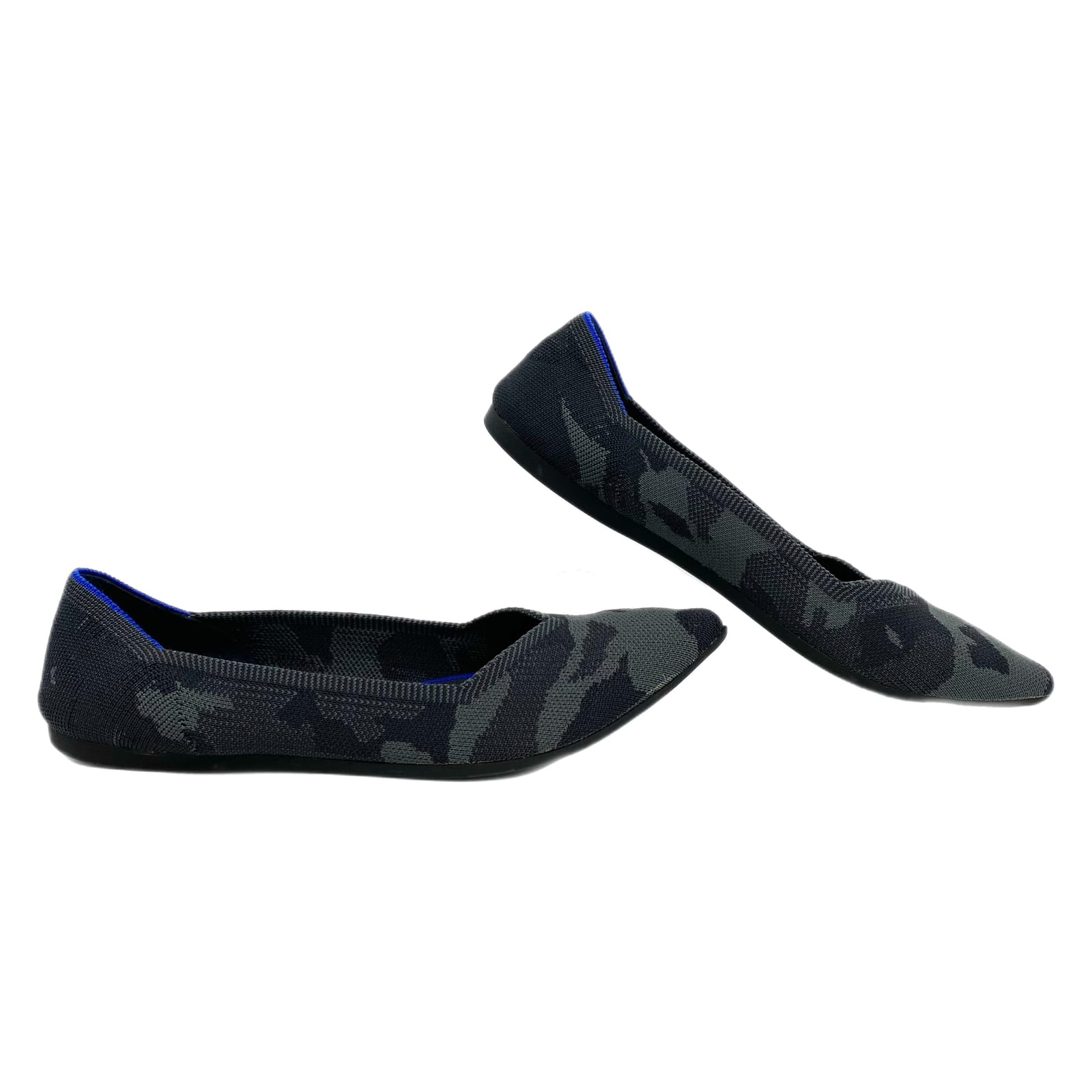 Rothy's Gray Camouflage Pointed Toe Flats