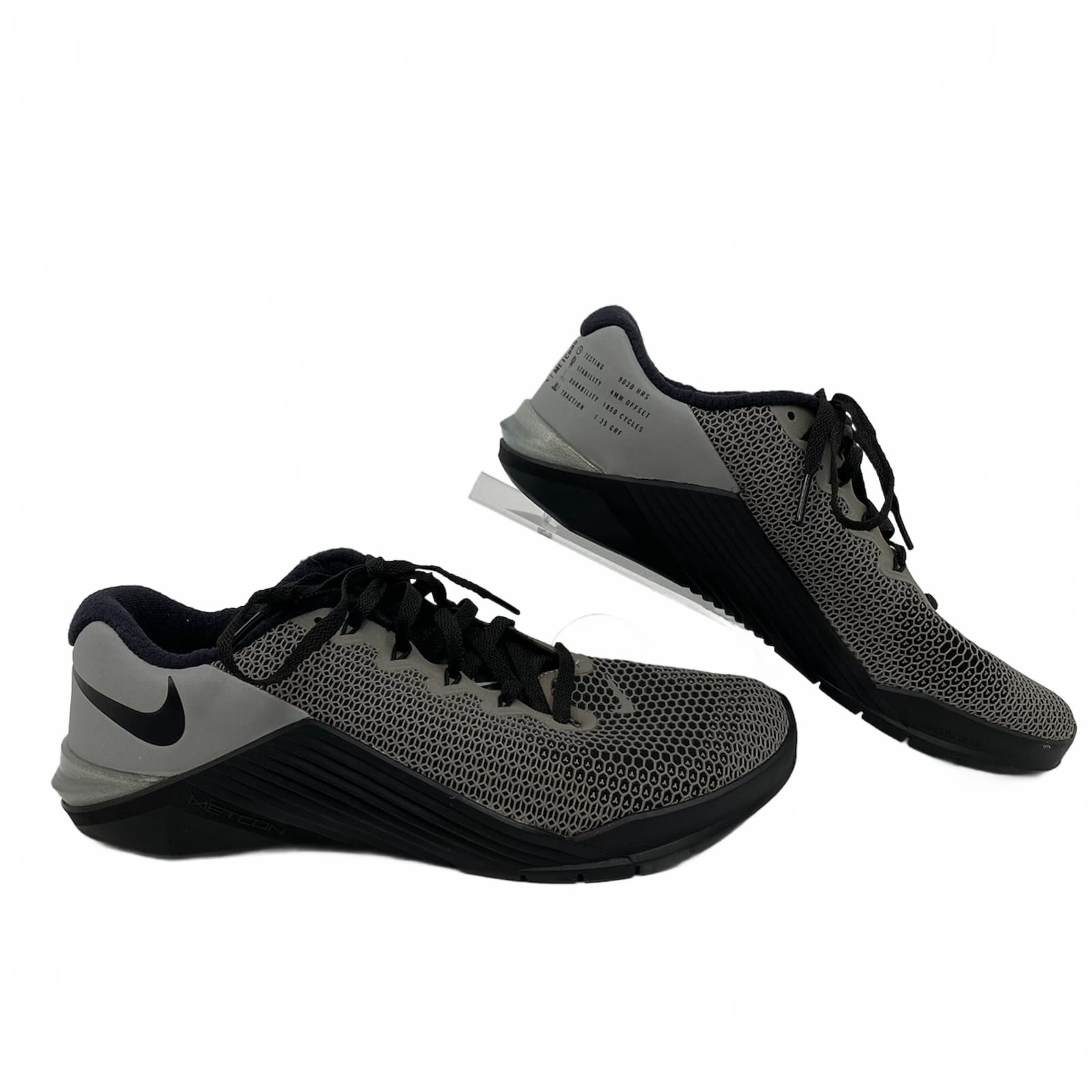 Nike Gray Black Metcon 5 Training Sneakers