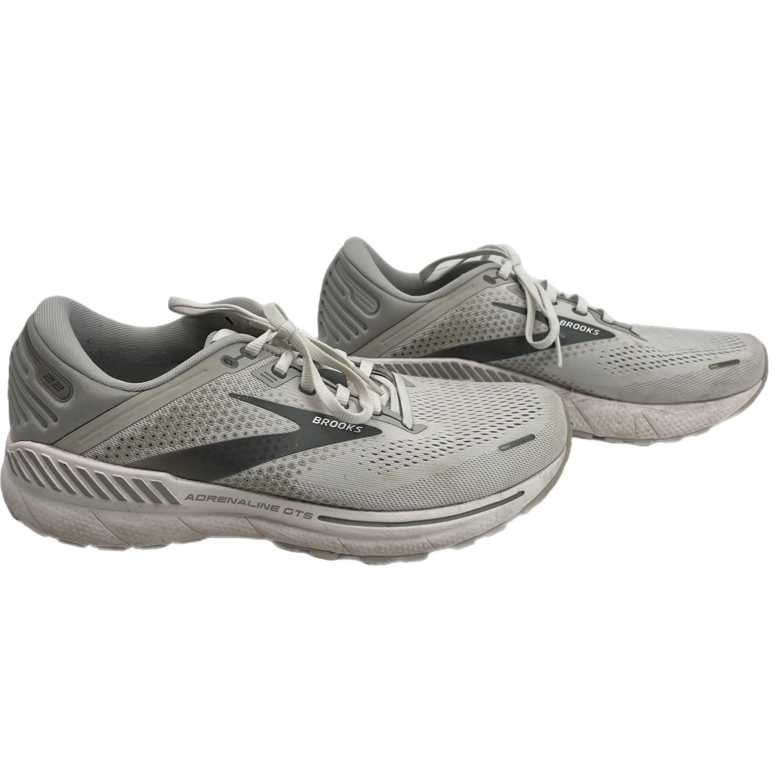 Brooks White Classic Lace Up Athletic Sneakers