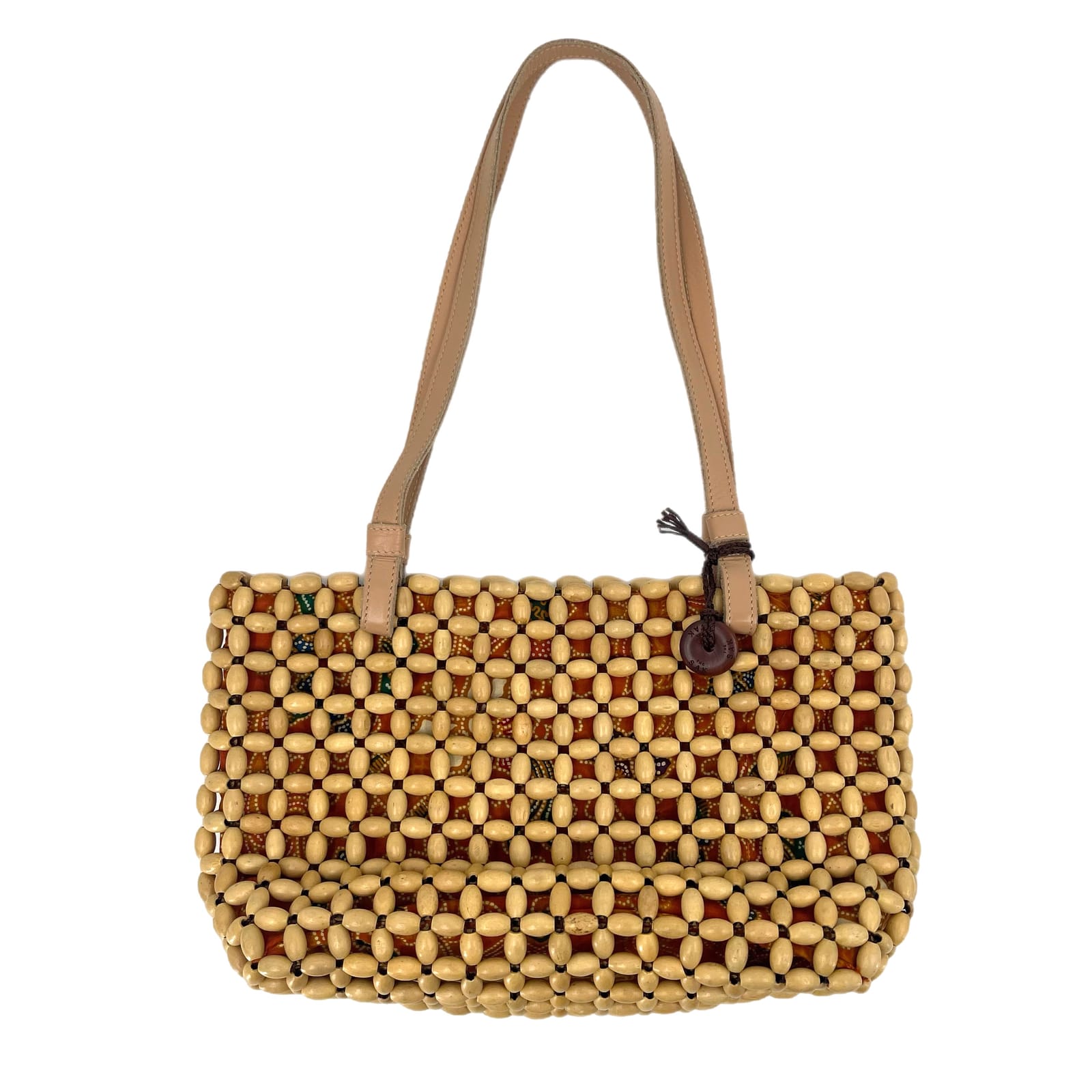 The Sak Tan Beaded Shoulder Bag