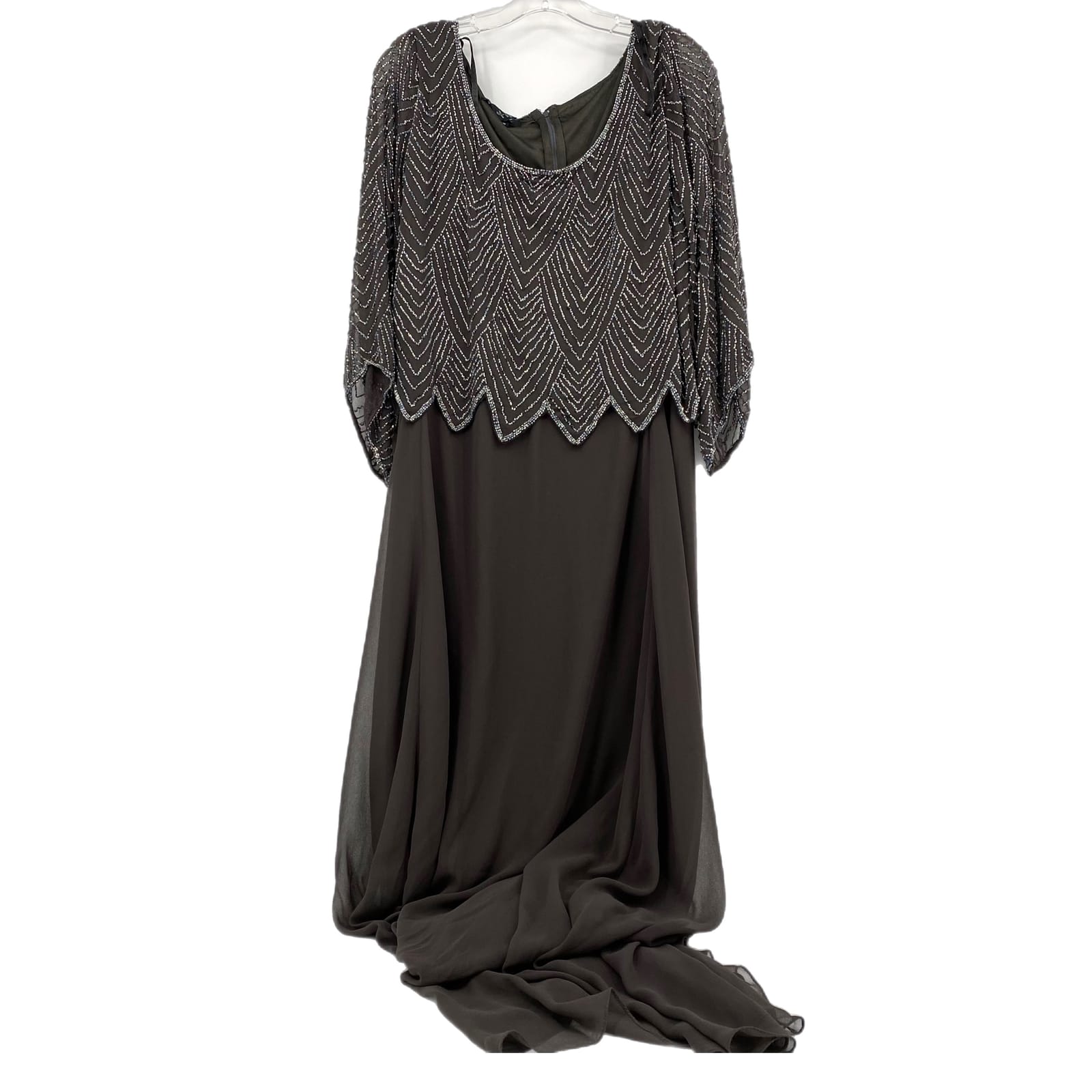 Elegant Gray Maxi Dress