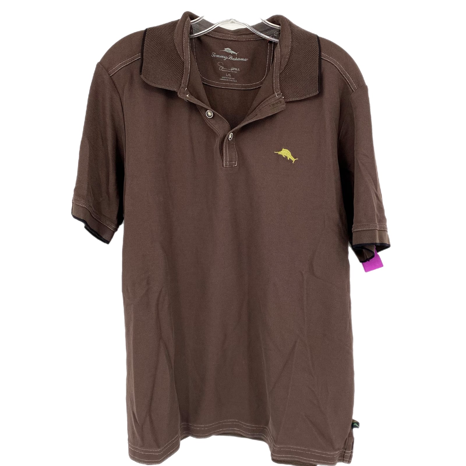 Tommy Bahama Brown Classic Short Sleeve Polo Shirt