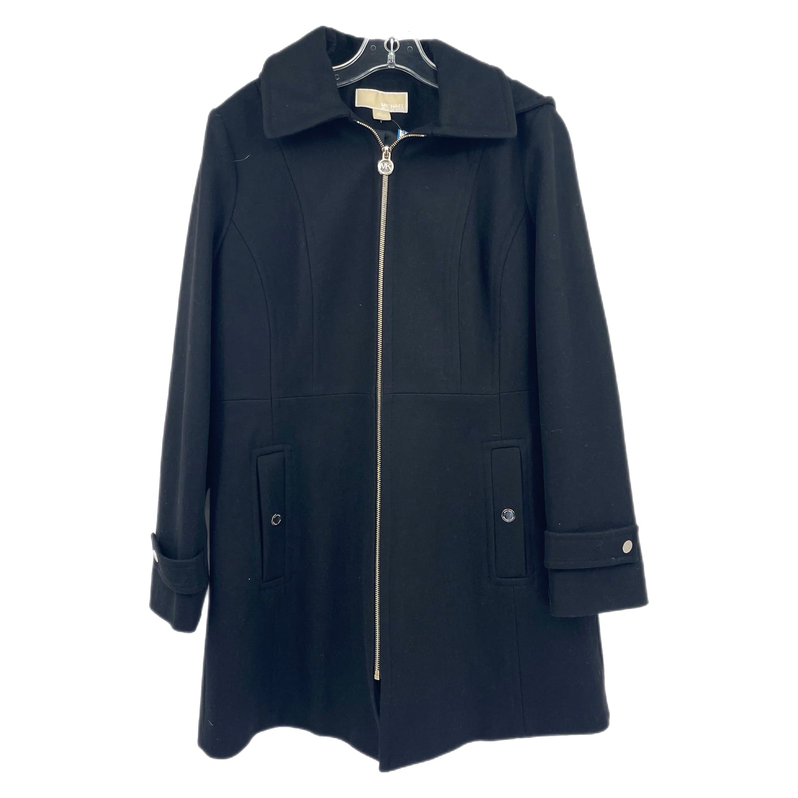 Michael Kors Black Wool Pea Coat