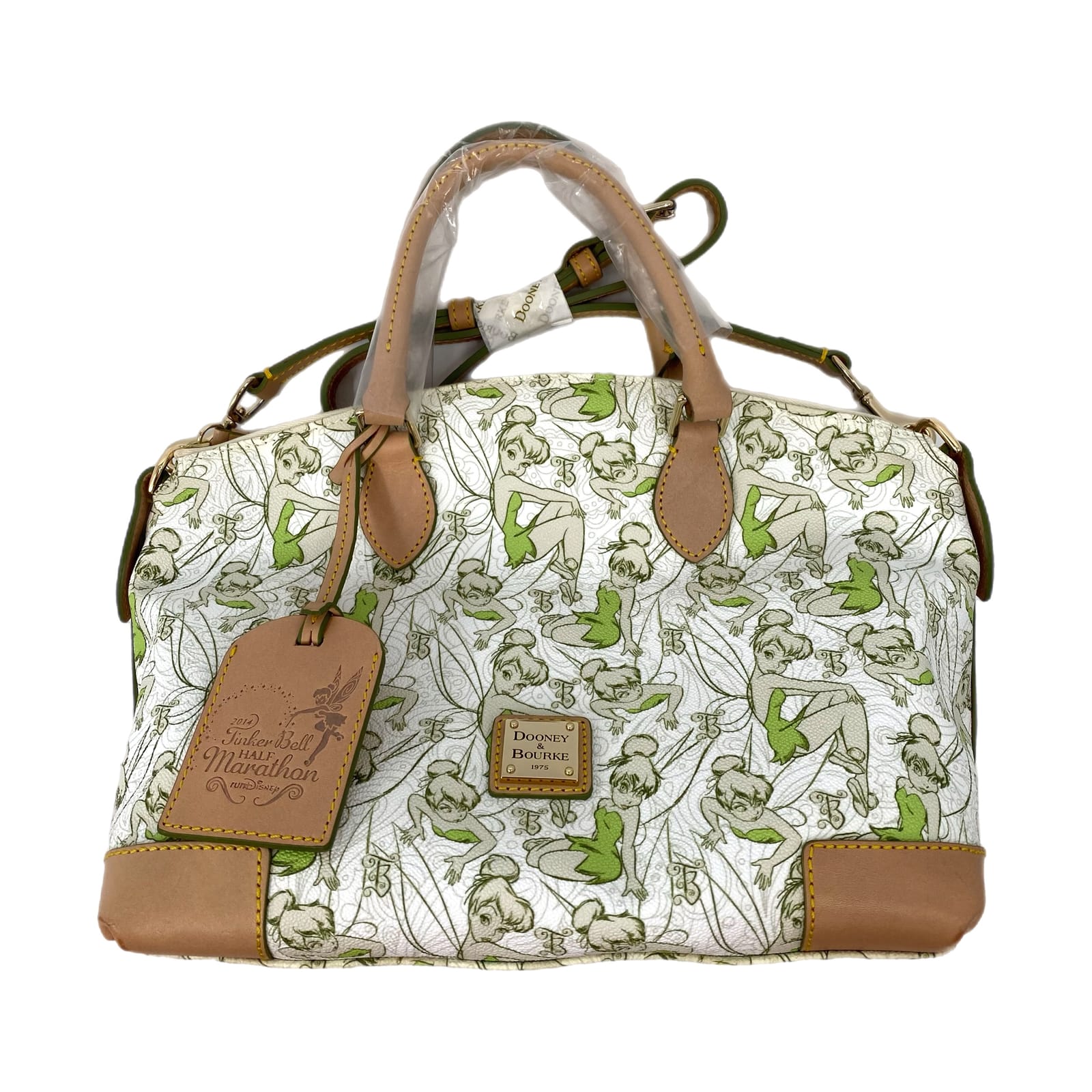 Dooney & Bourke White Green Disney Tinkerbell Shoulder Bag
