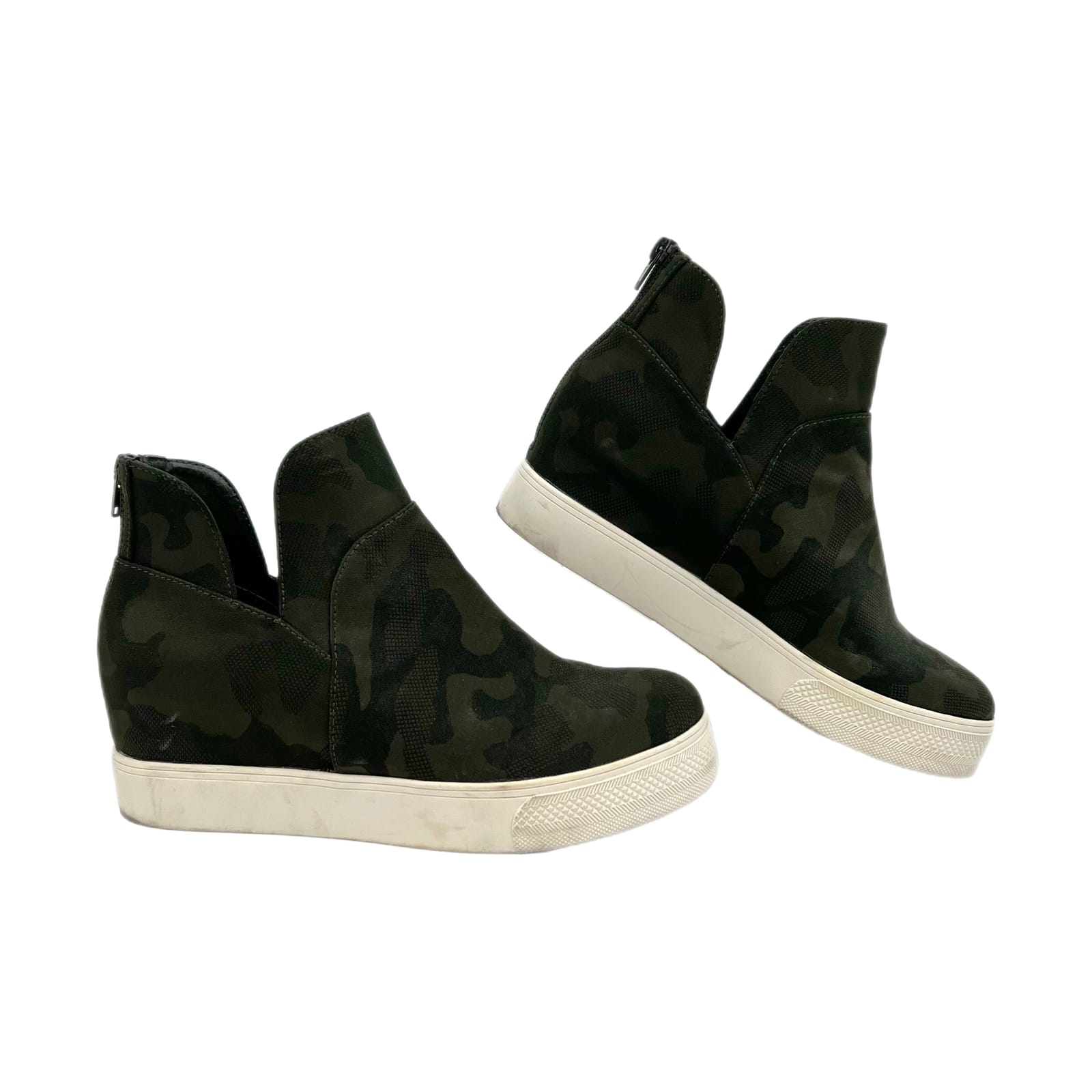 Steve Madden Green Hidden Heel Wedge Sneakers