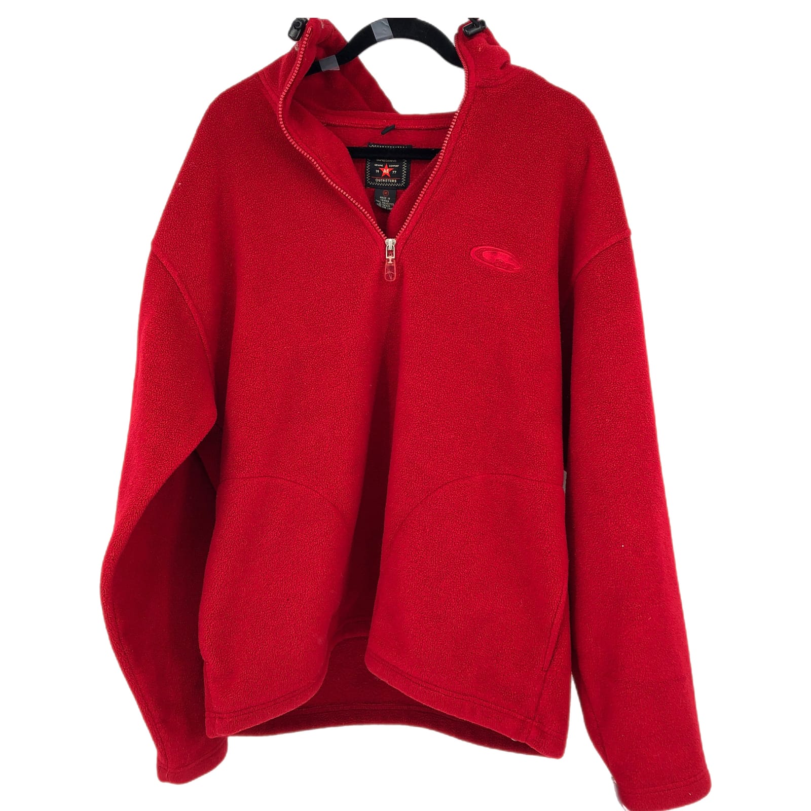 American Eagle Outfitters Red Quarter Zip Sweater