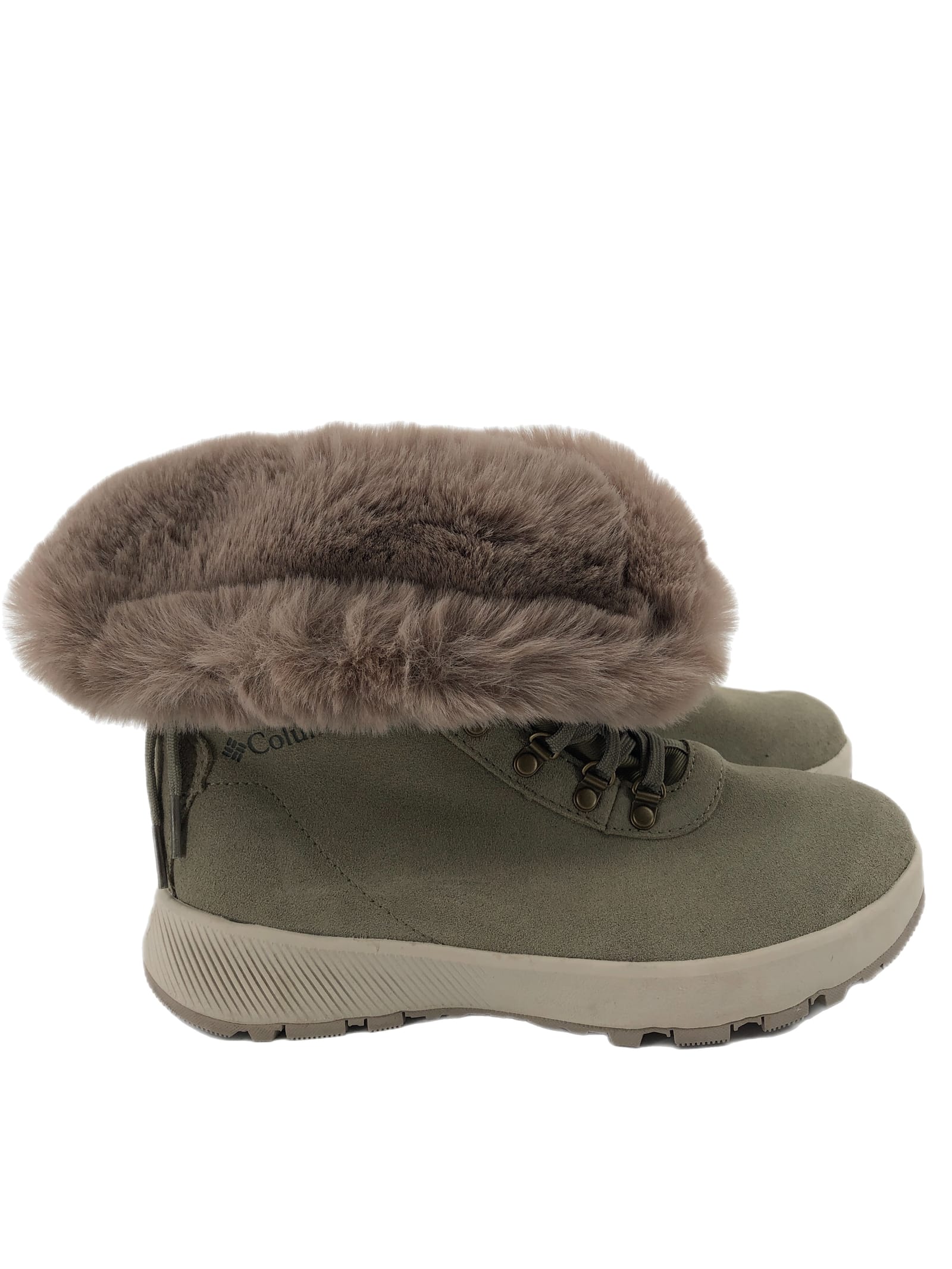 Columbia Green Suede Winter & Rain Boots