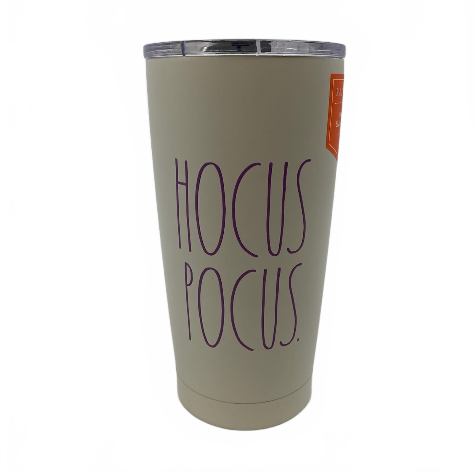 Rae Dunn Cream Purple Hocus Pocus 17oz Travel Tumbler