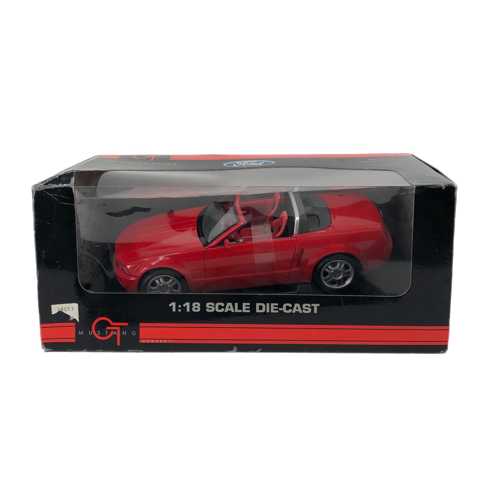 Ford Red Legend Grows Mustang Car