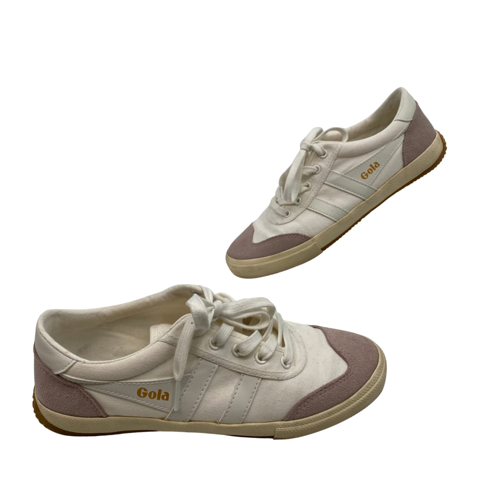 Gola White Leather Athletic Sneakers