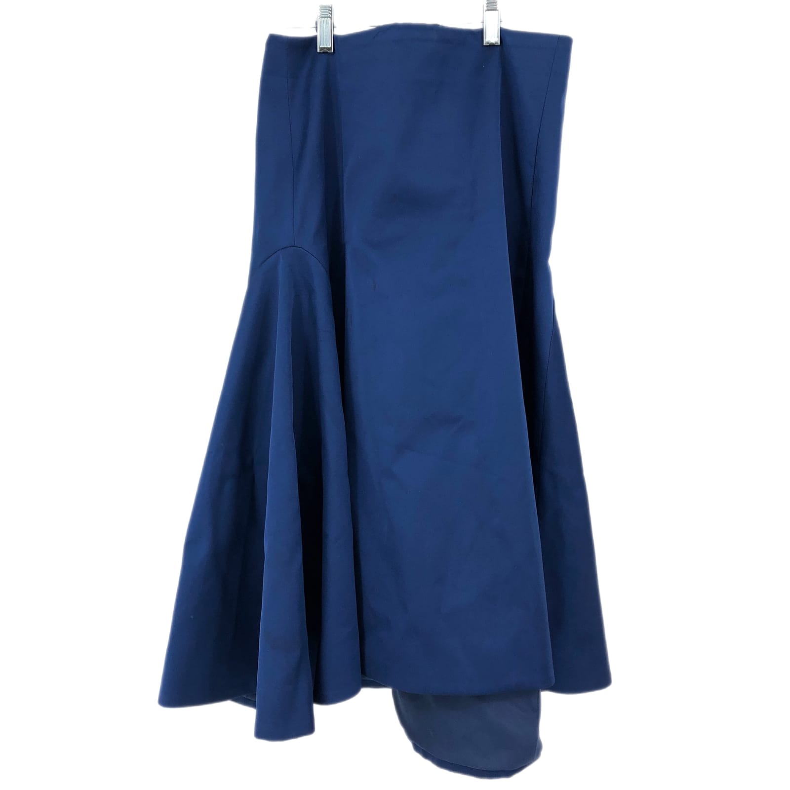 Blue Flare Midi Skirt