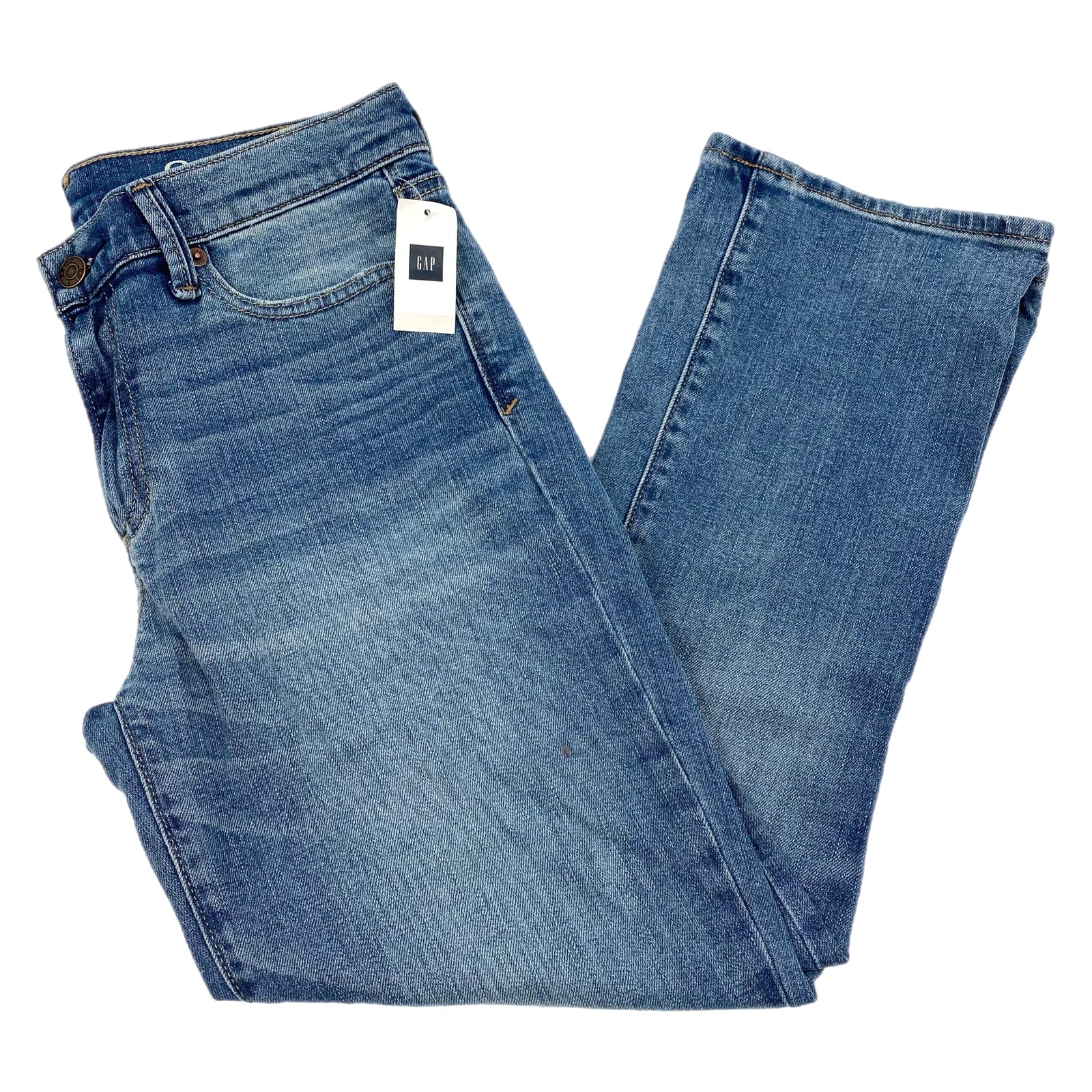 GAP Blue Light Wash Kick Crop Jeans