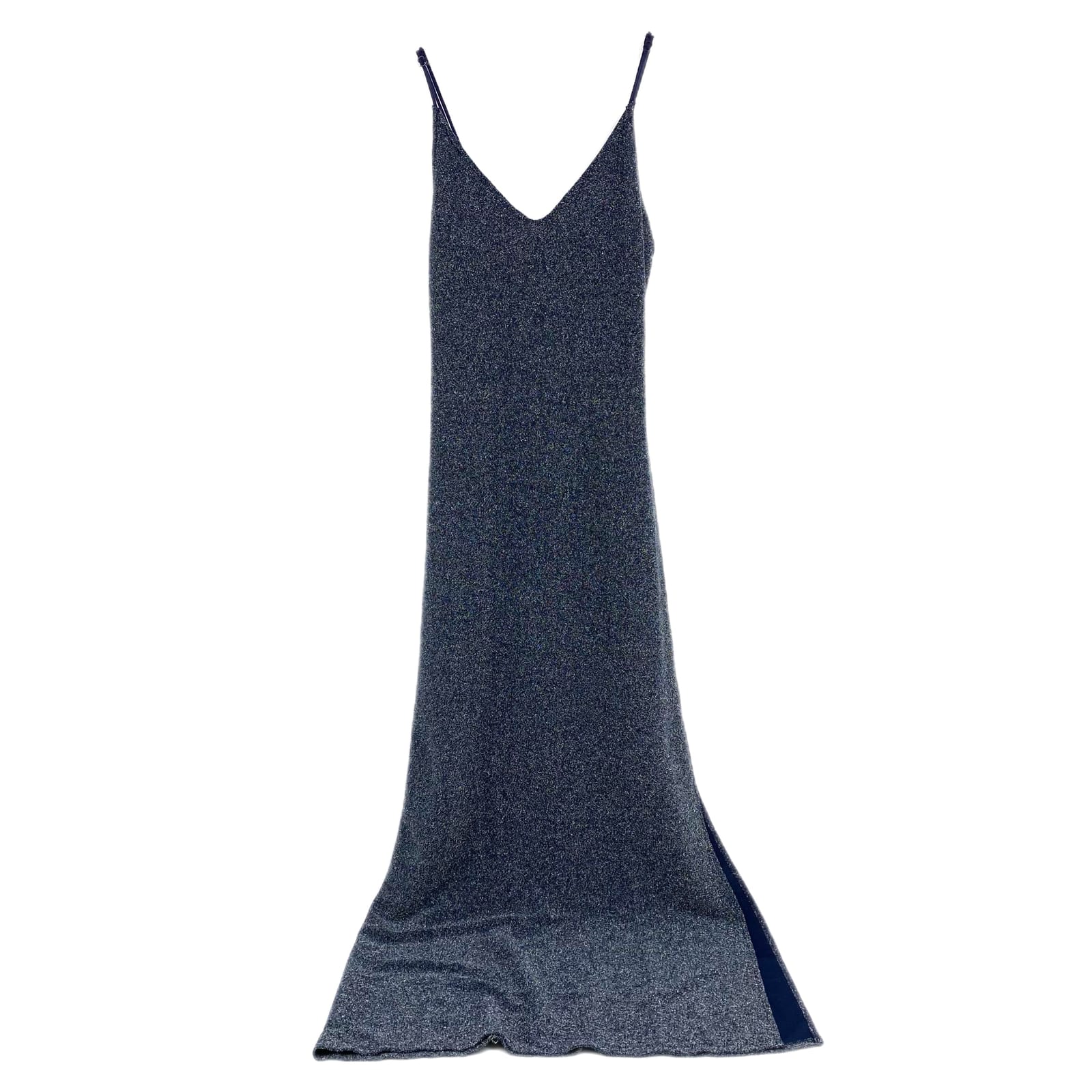 Free People Blue Silver Sparkle Maxi Dress